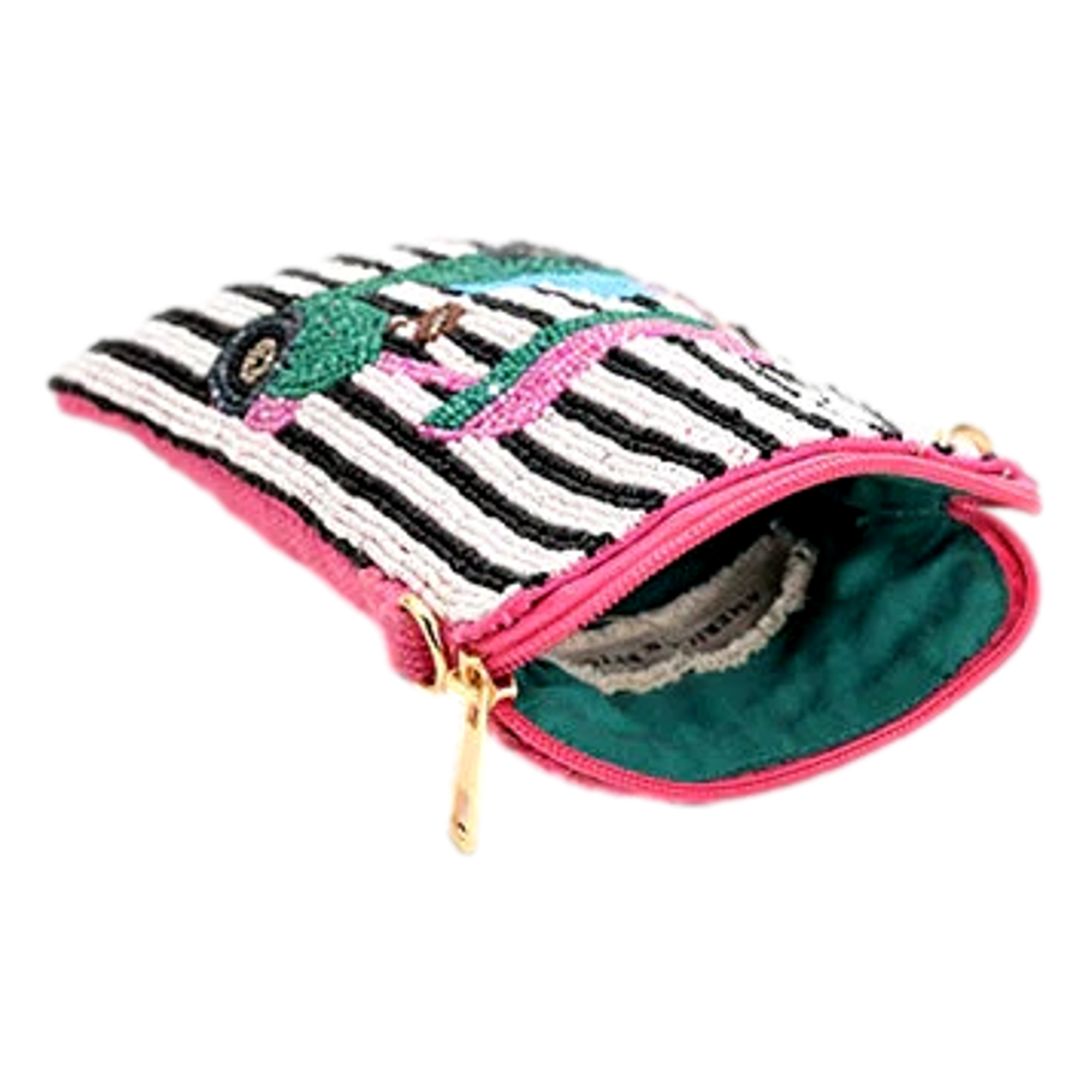 Tee In Stripes Beaded Golf Cart Crossbody Bag