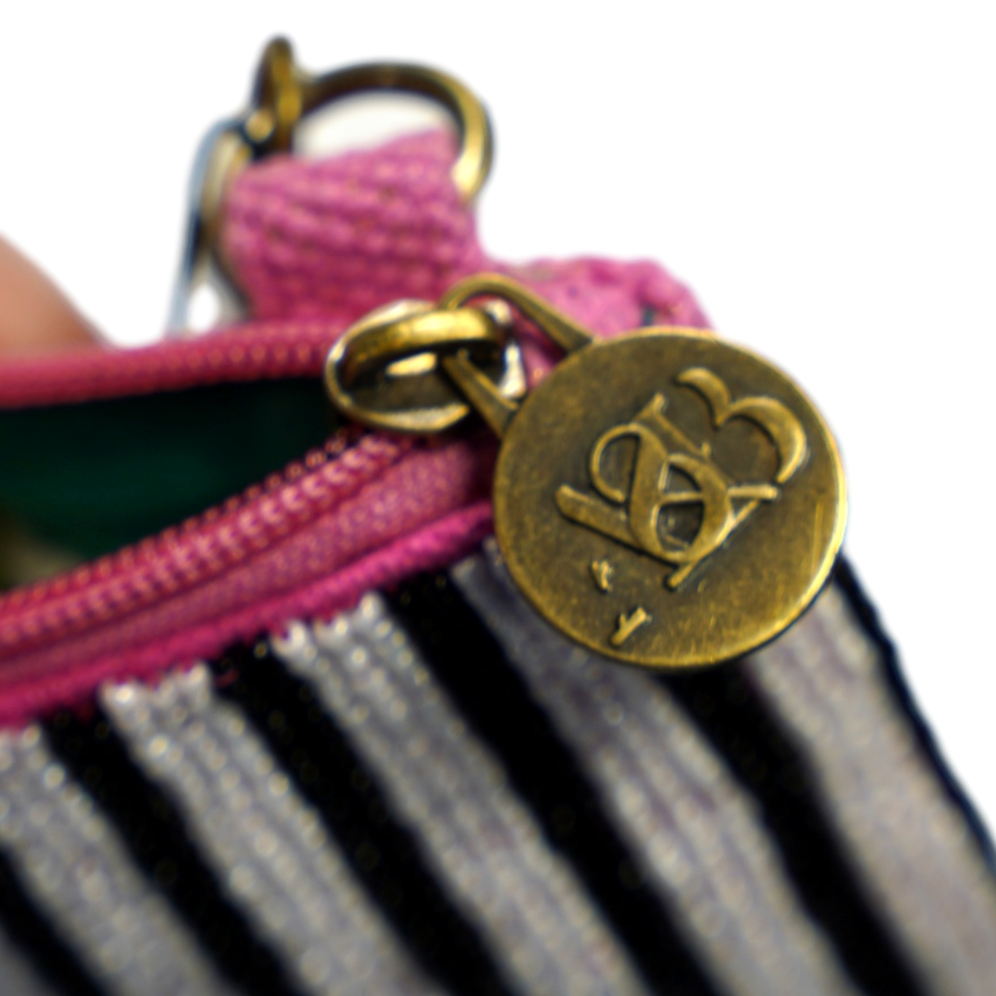 Tee In Stripes Beaded Golf Cart Crossbody Bag