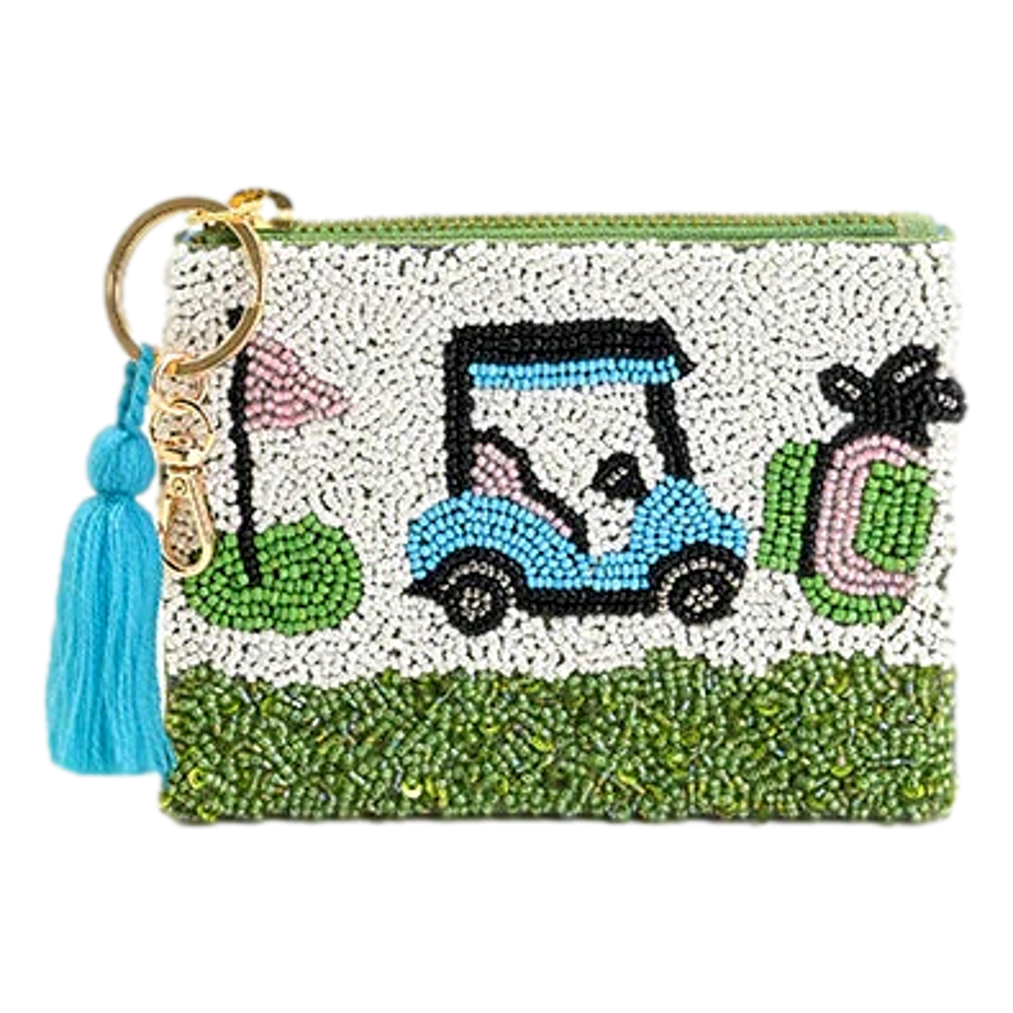 Cart Couture Beaded Golf Pouch Bag