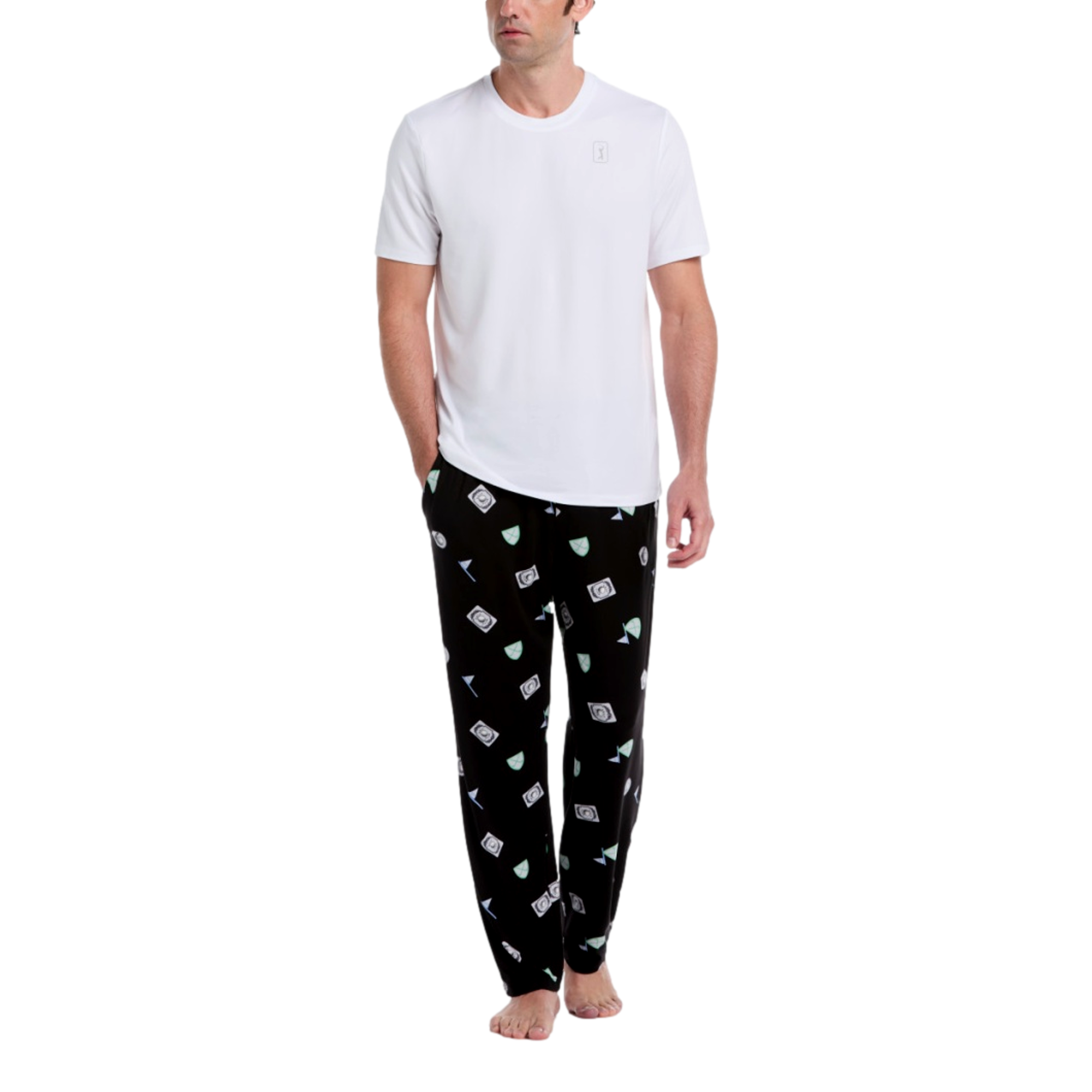 Soft Touch Golf Motif Men's Pajama Pants