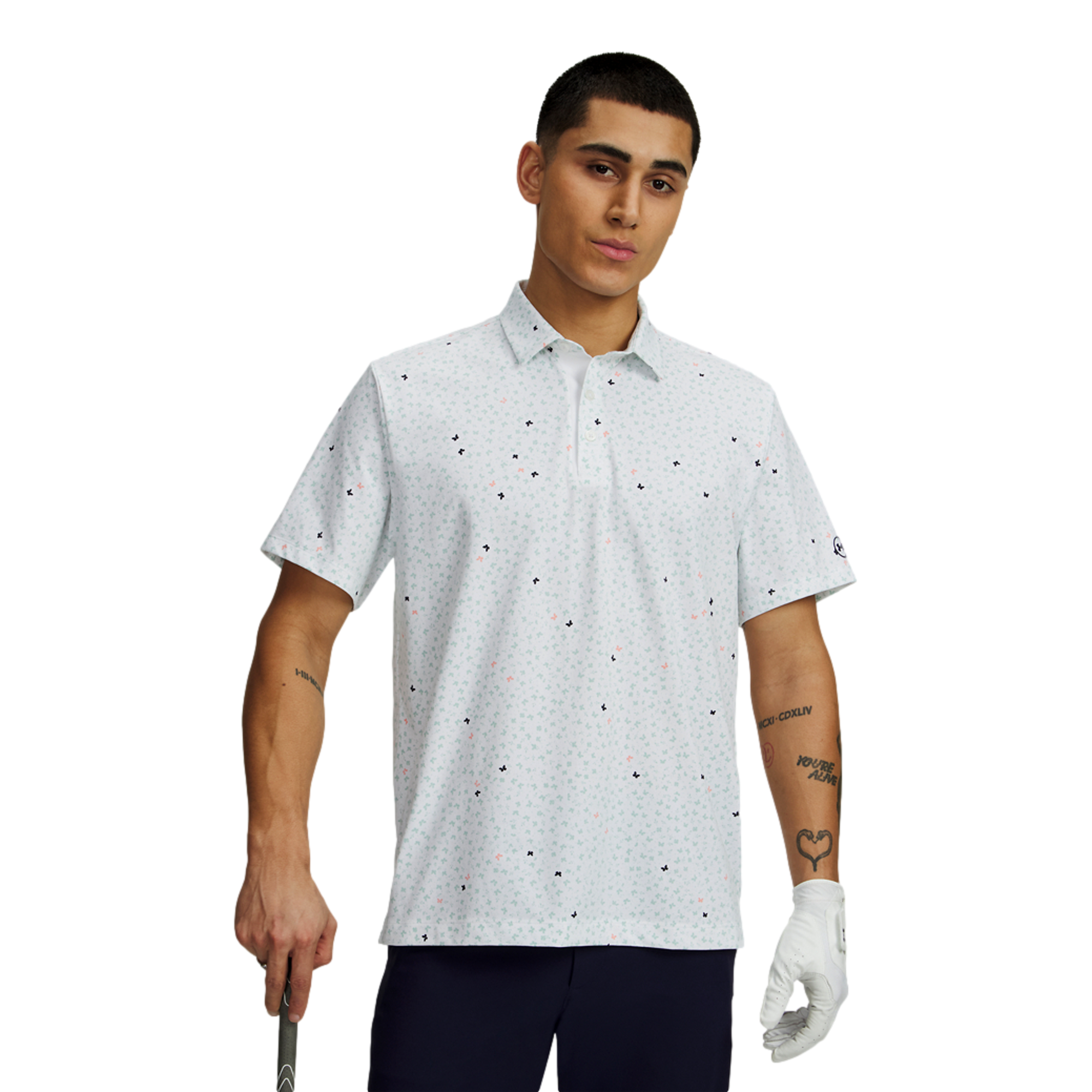 UA Drive Printed Men's Golf Polo Shirt