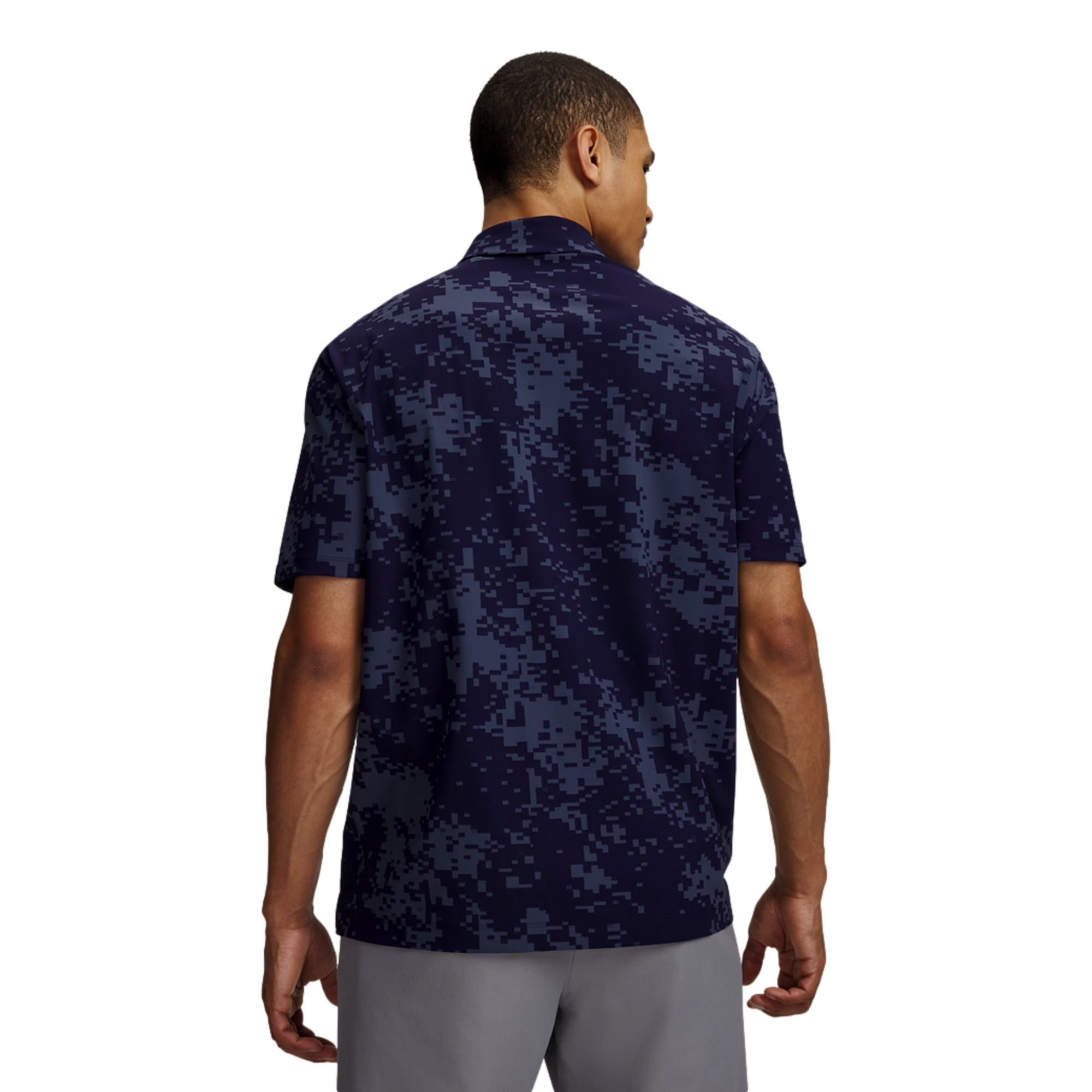 UA Drive Men's Chill Printed Short Sleeve Golf Polo Shirt