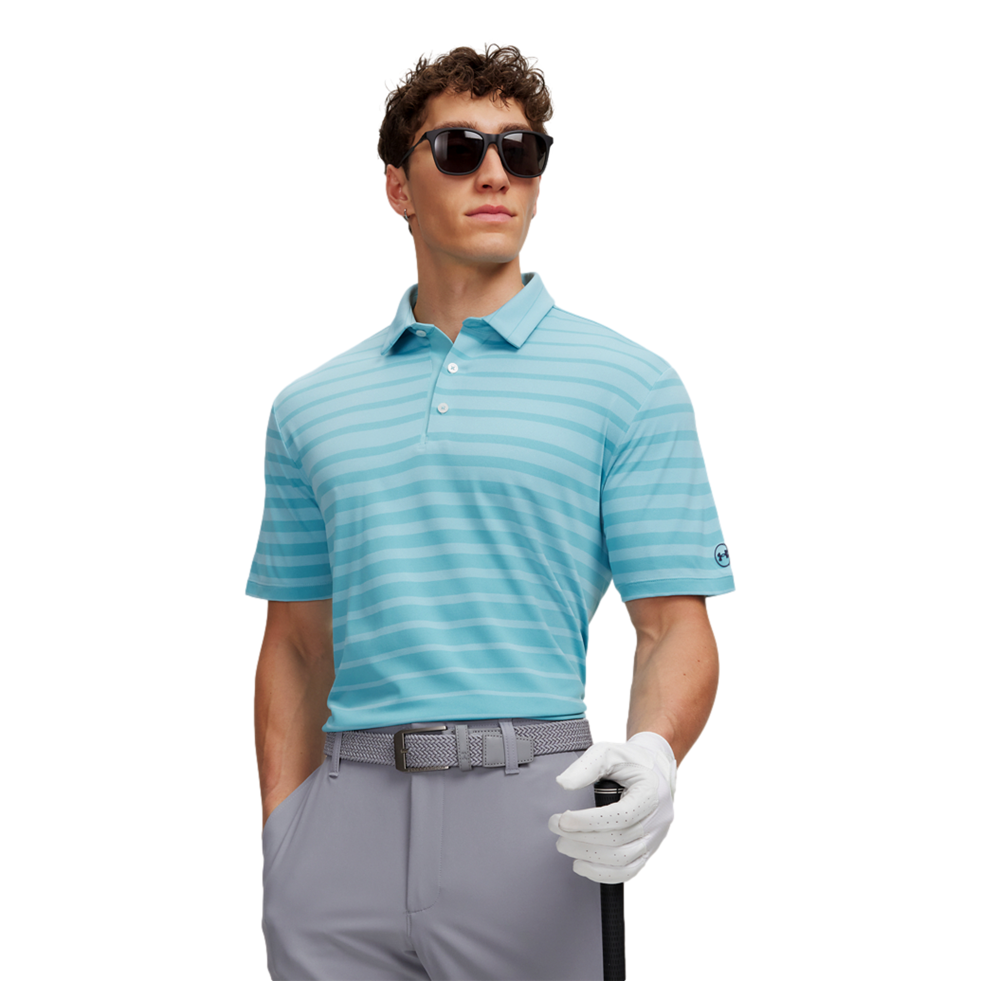 UA Drive Stripe Men's Golf Polo Shirt