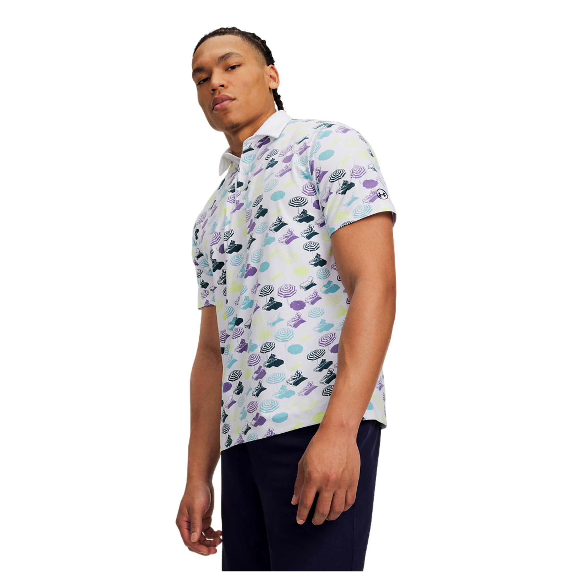 UA Drive Printed Men's Golf Polo Shirt