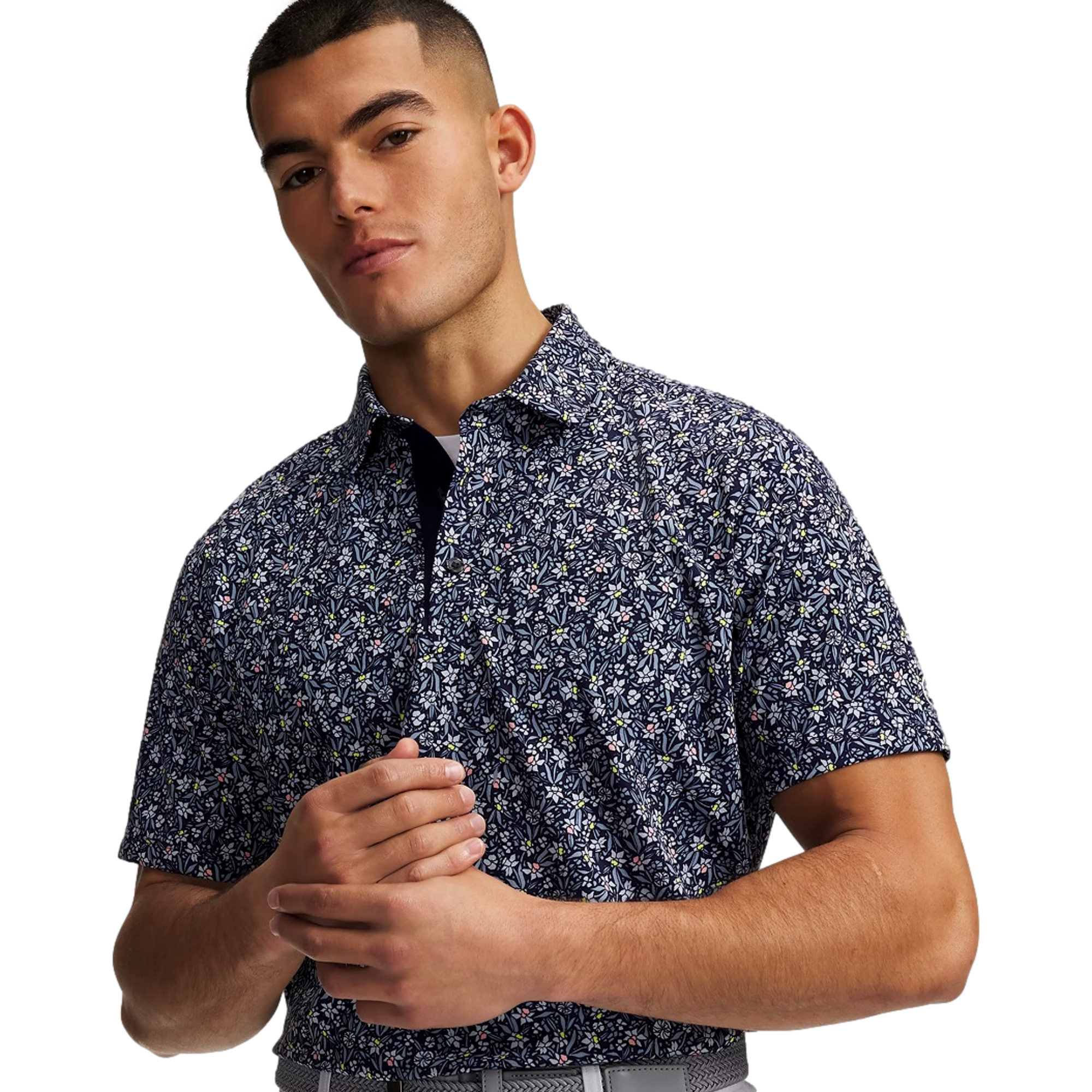 UA Drive Printed Men's Golf Polo Shirt