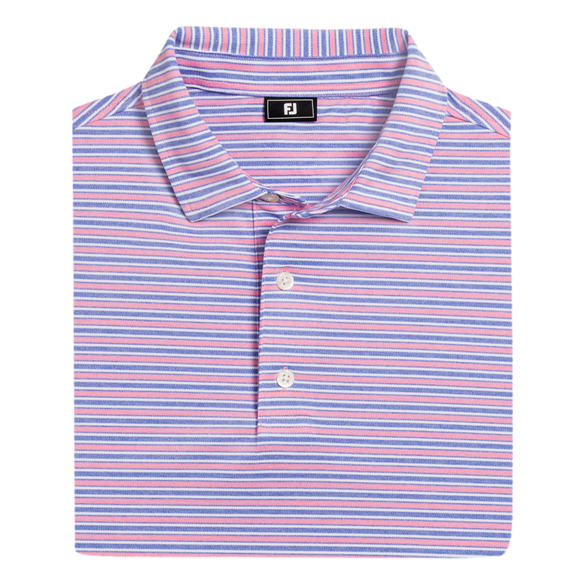 Heather Stripe Lisle Men's Golf Polo Shirt