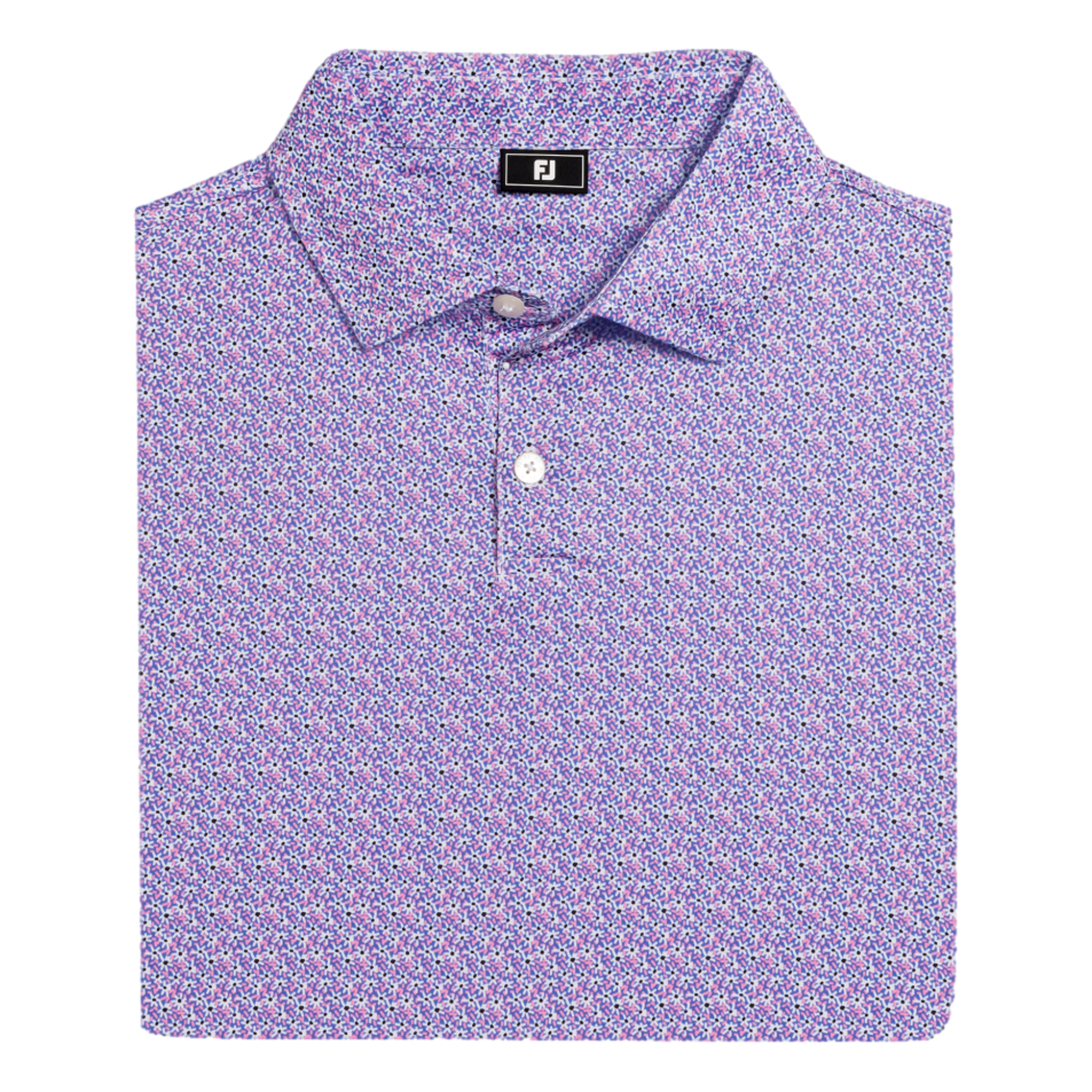 Floral Mark Lisle Men's Golf Polo Shirt