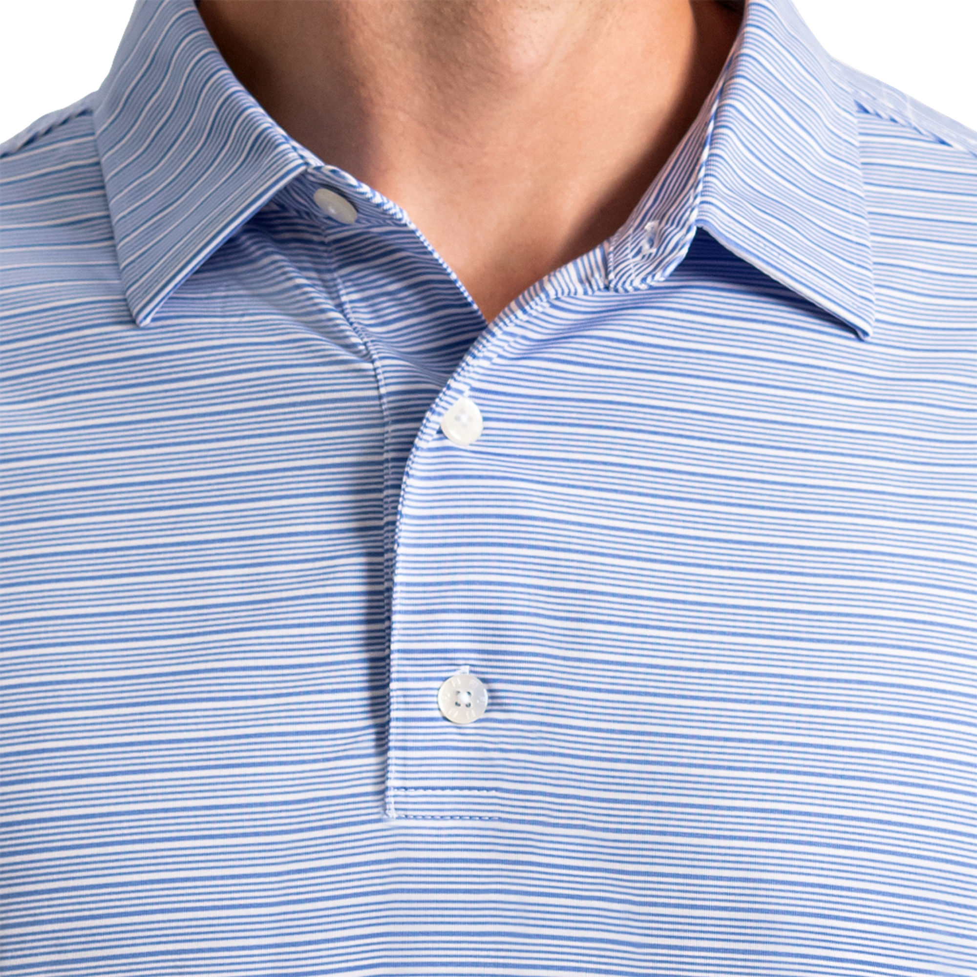 Flip Stripe Lisle Men's Golf Polo Shirt