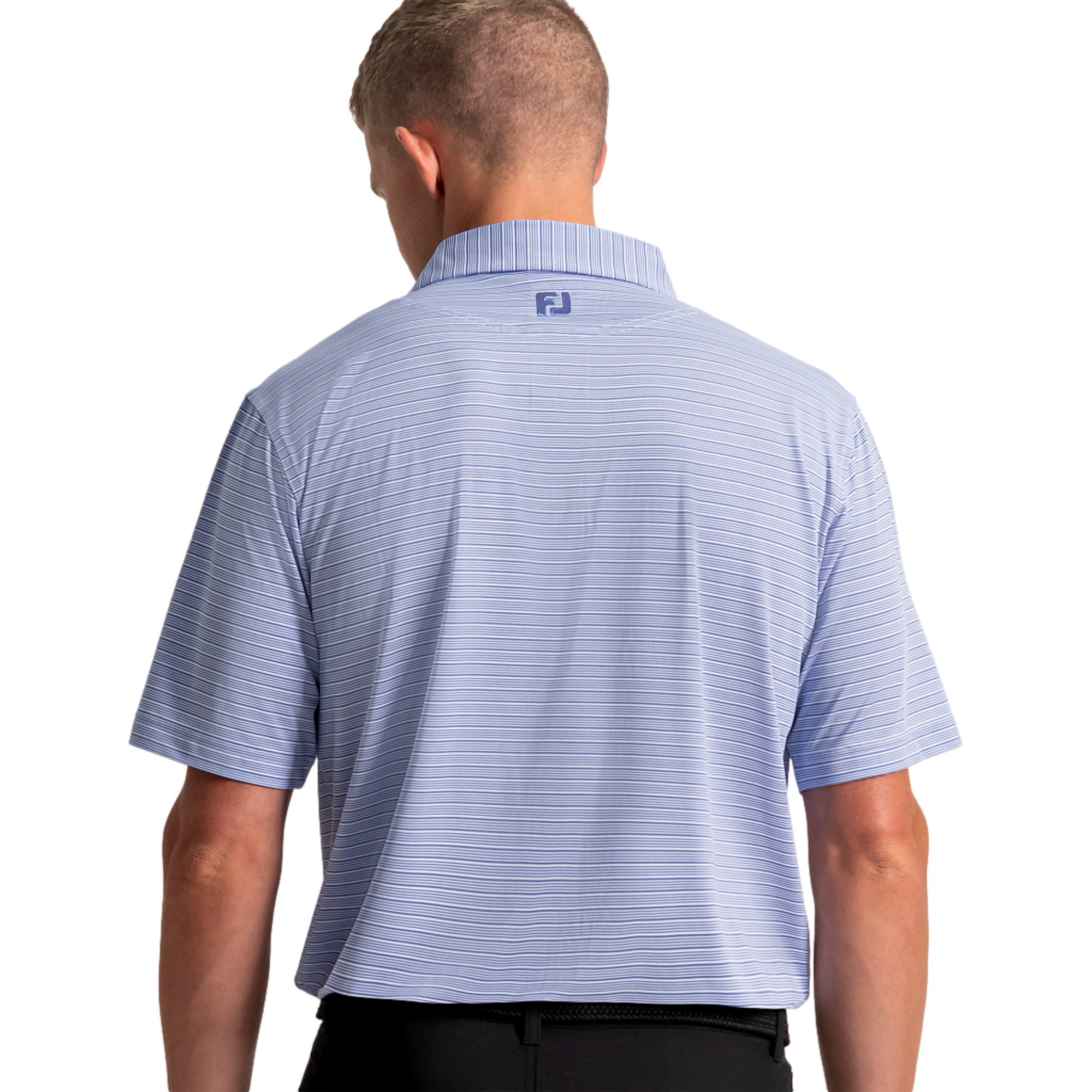Flip Stripe Lisle Men's Golf Polo Shirt