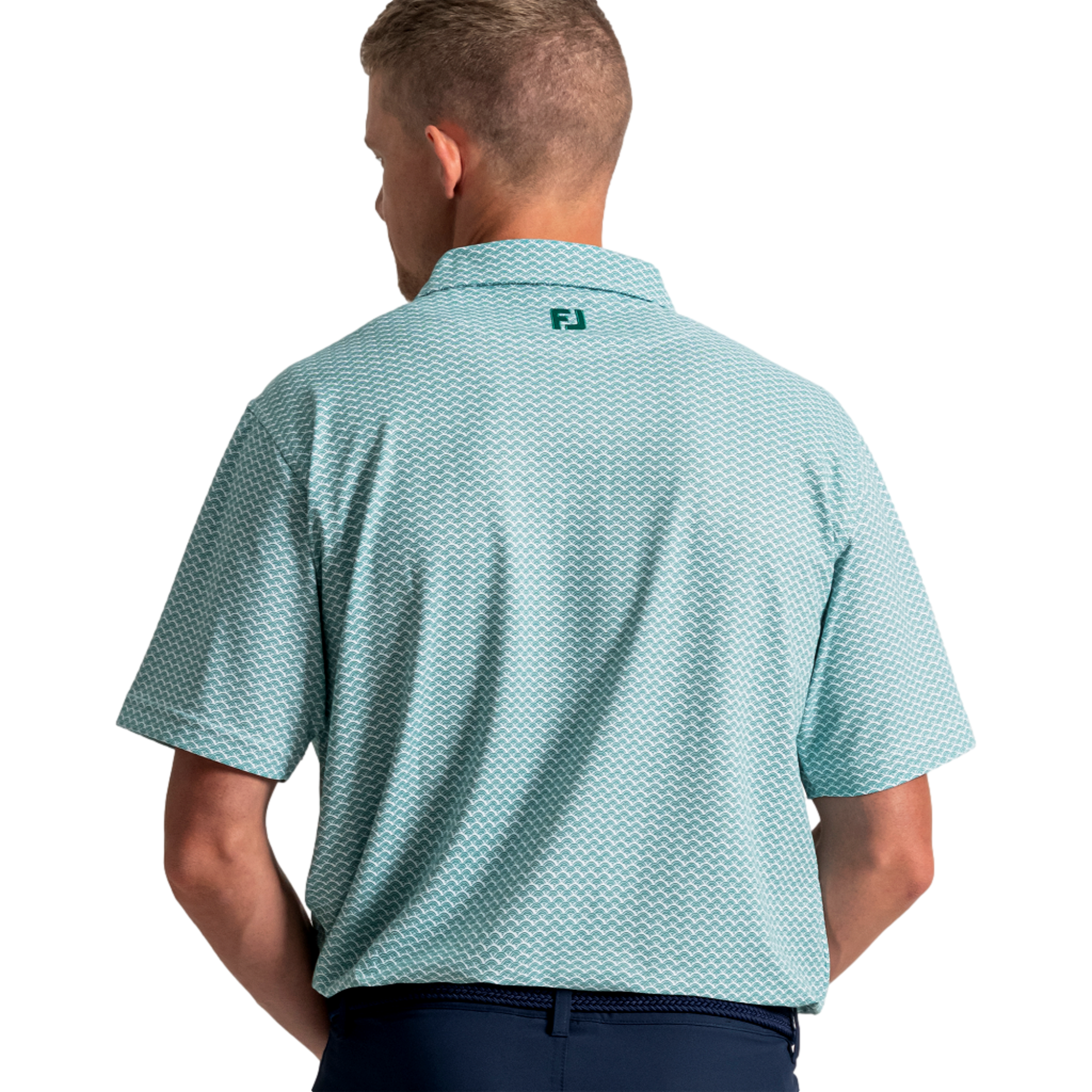 Scallop Gio Pique Men's Golf Polo Shirt