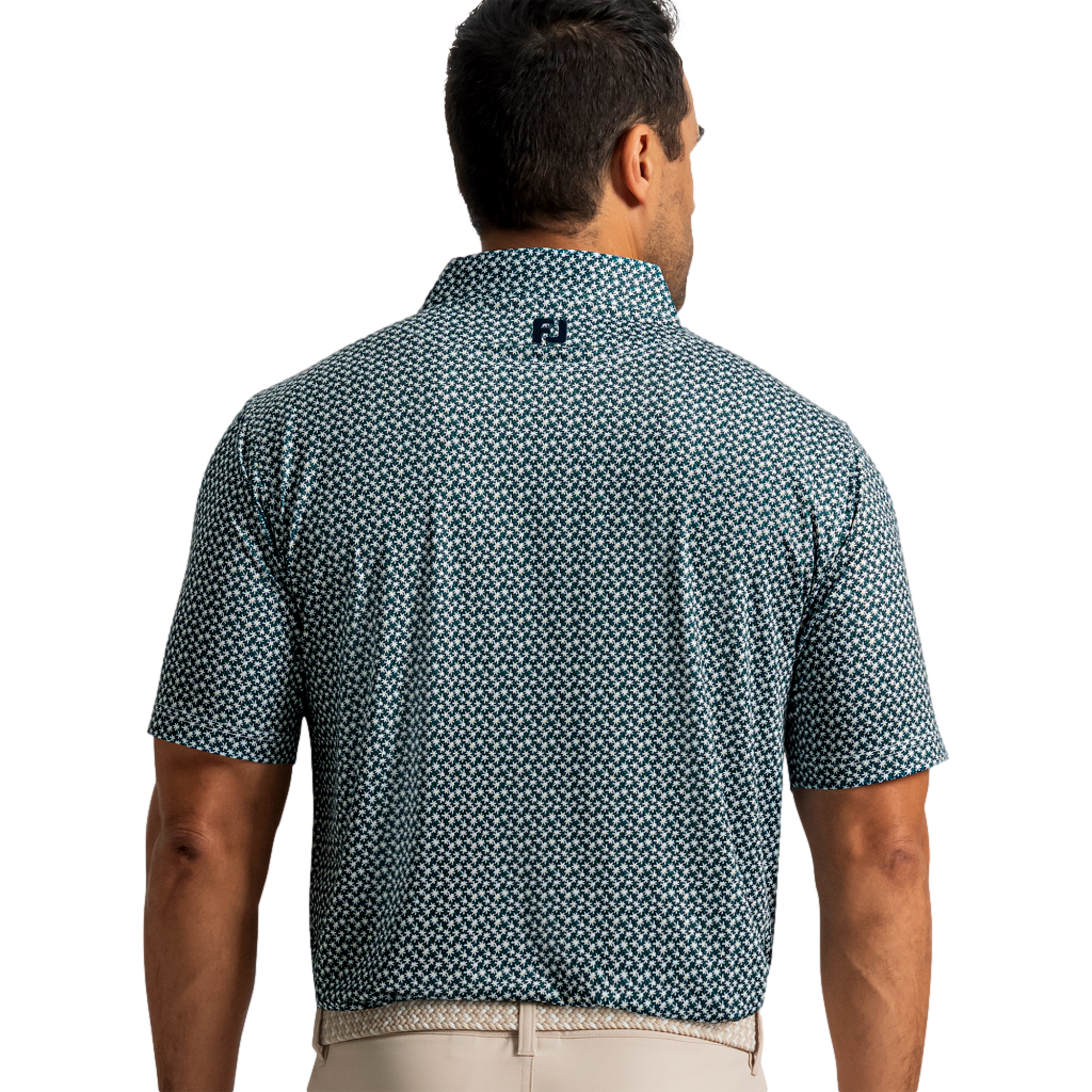 Floral Marak Lisle Men's Golf Polo Shirt