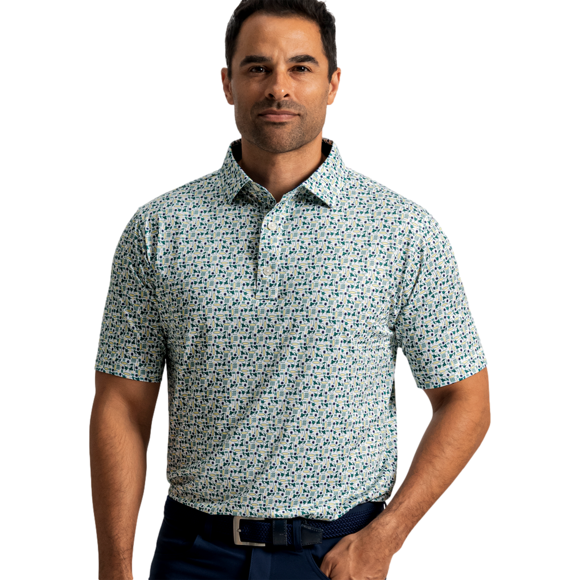 Surfs Up Lisle Men's Golf Polo Shirt