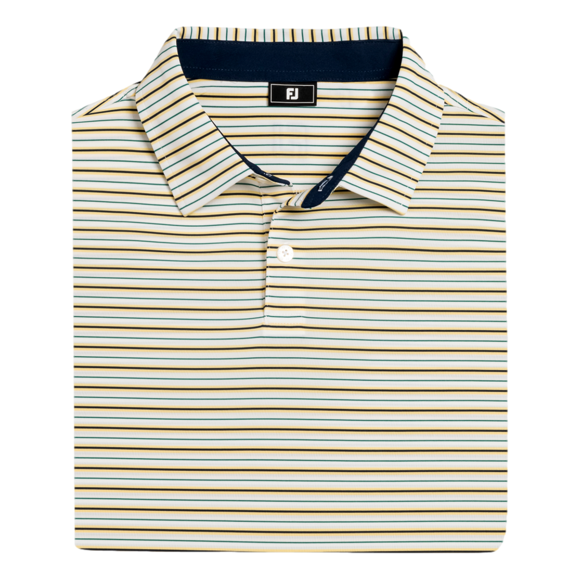 Pinstripe Lisle Men's Golf Polo Shirt
