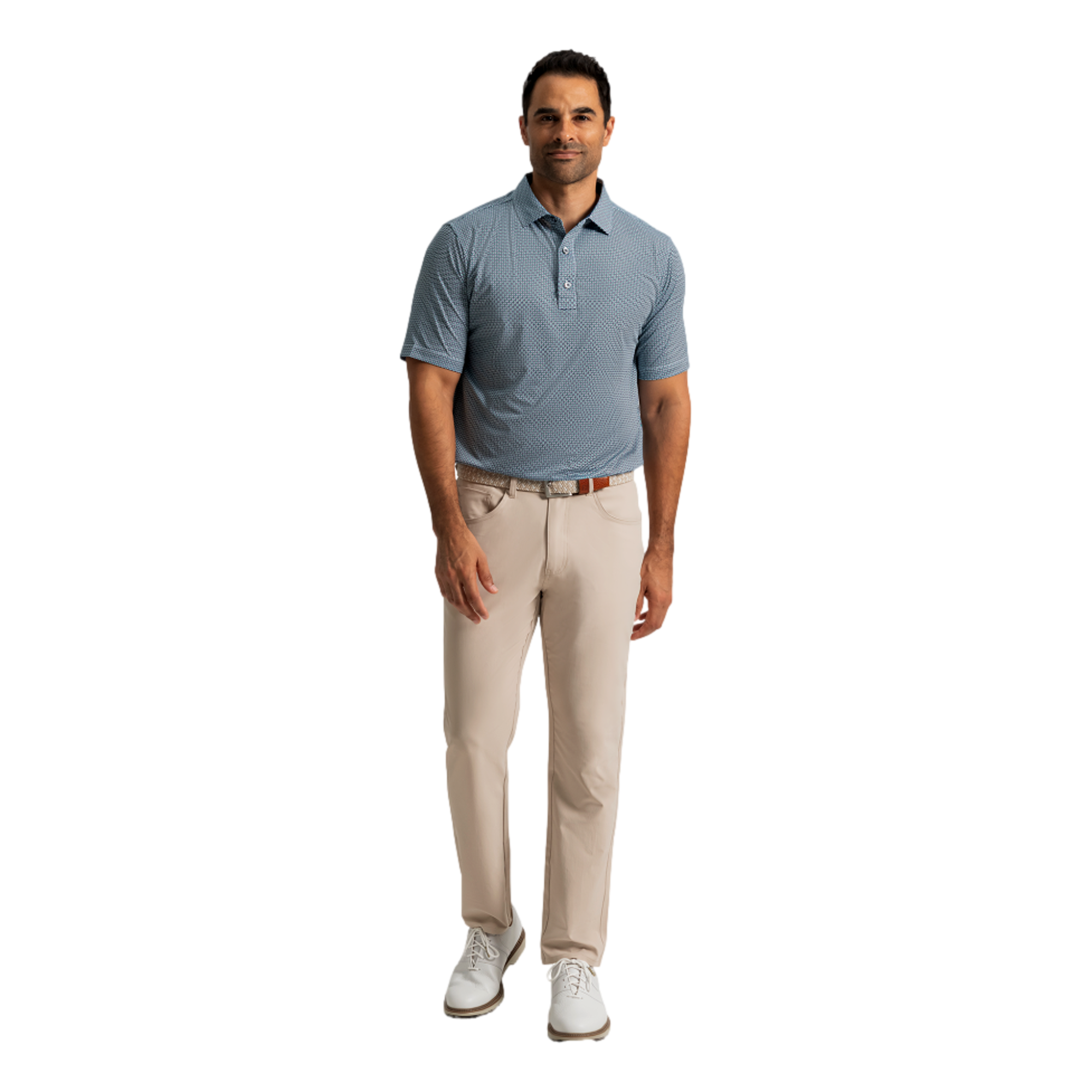 Nautical Flag Lisle Men's Golf Polo Shirt