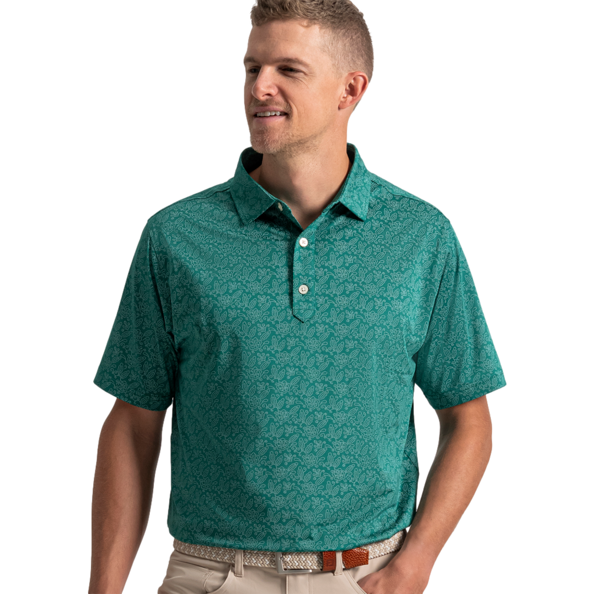Wingtip Lisle Men's Golf Polo Shirt