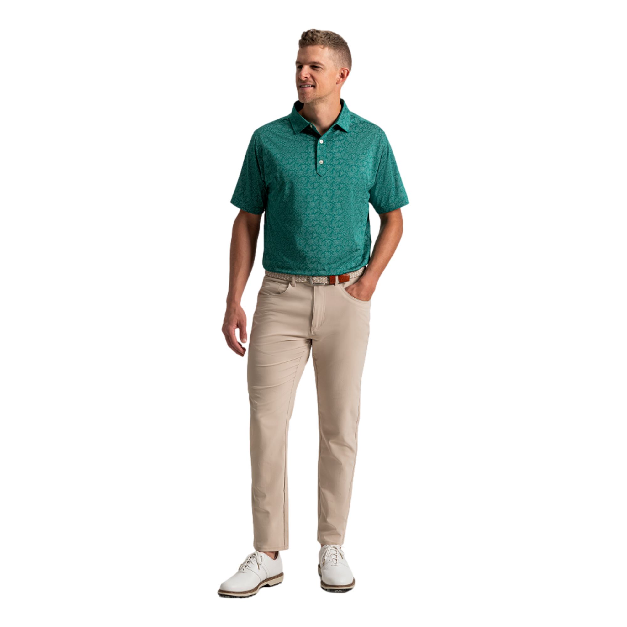 Wingtip Lisle Men's Golf Polo Shirt