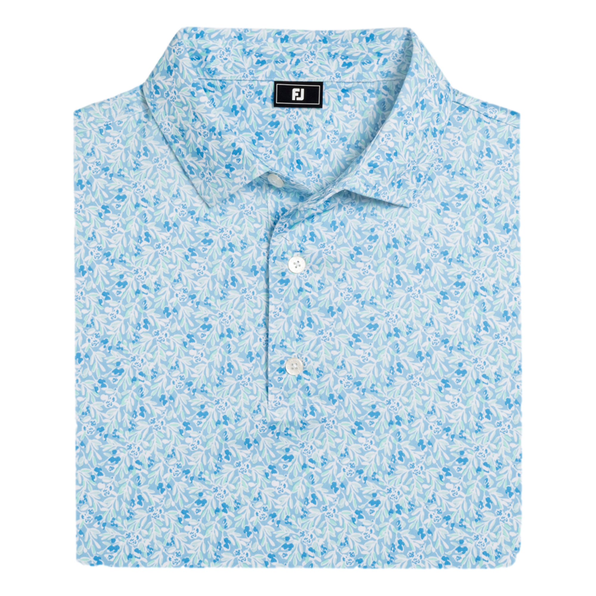 Meadow Print Lisle Men's Golf Polo Shirt