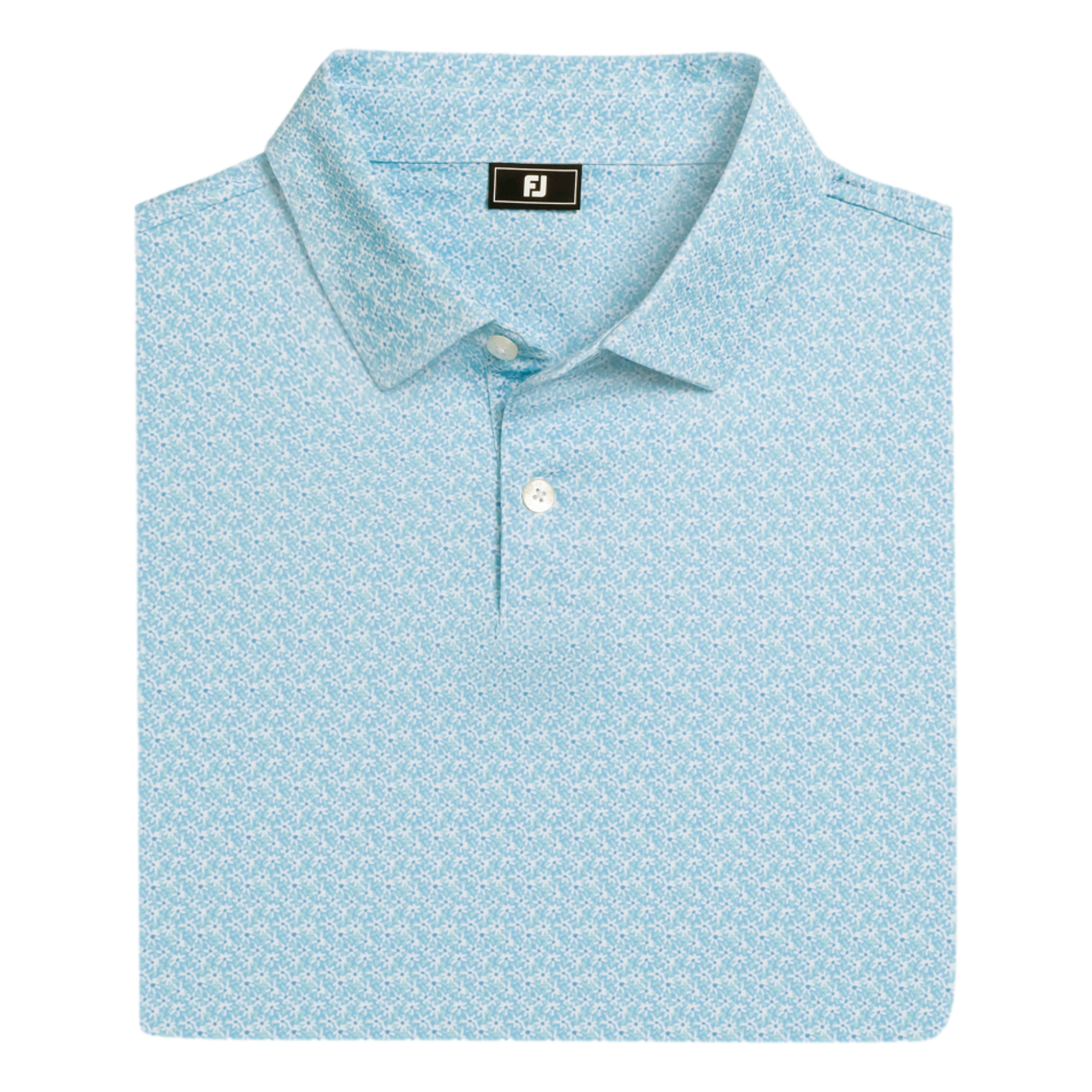 Floral Mark Lisle Men's Golf Polo Shirt
