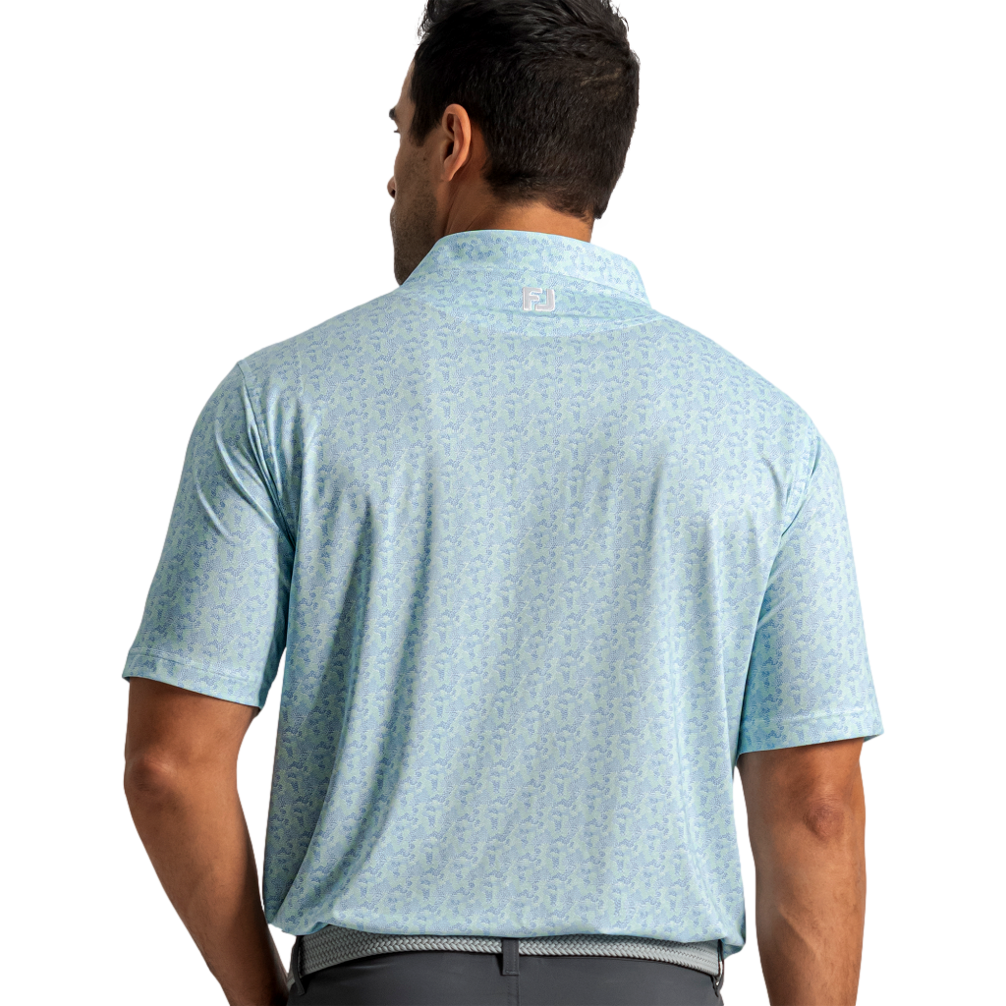 Dot Terrain Lisle Men's Golf Polo Shirt