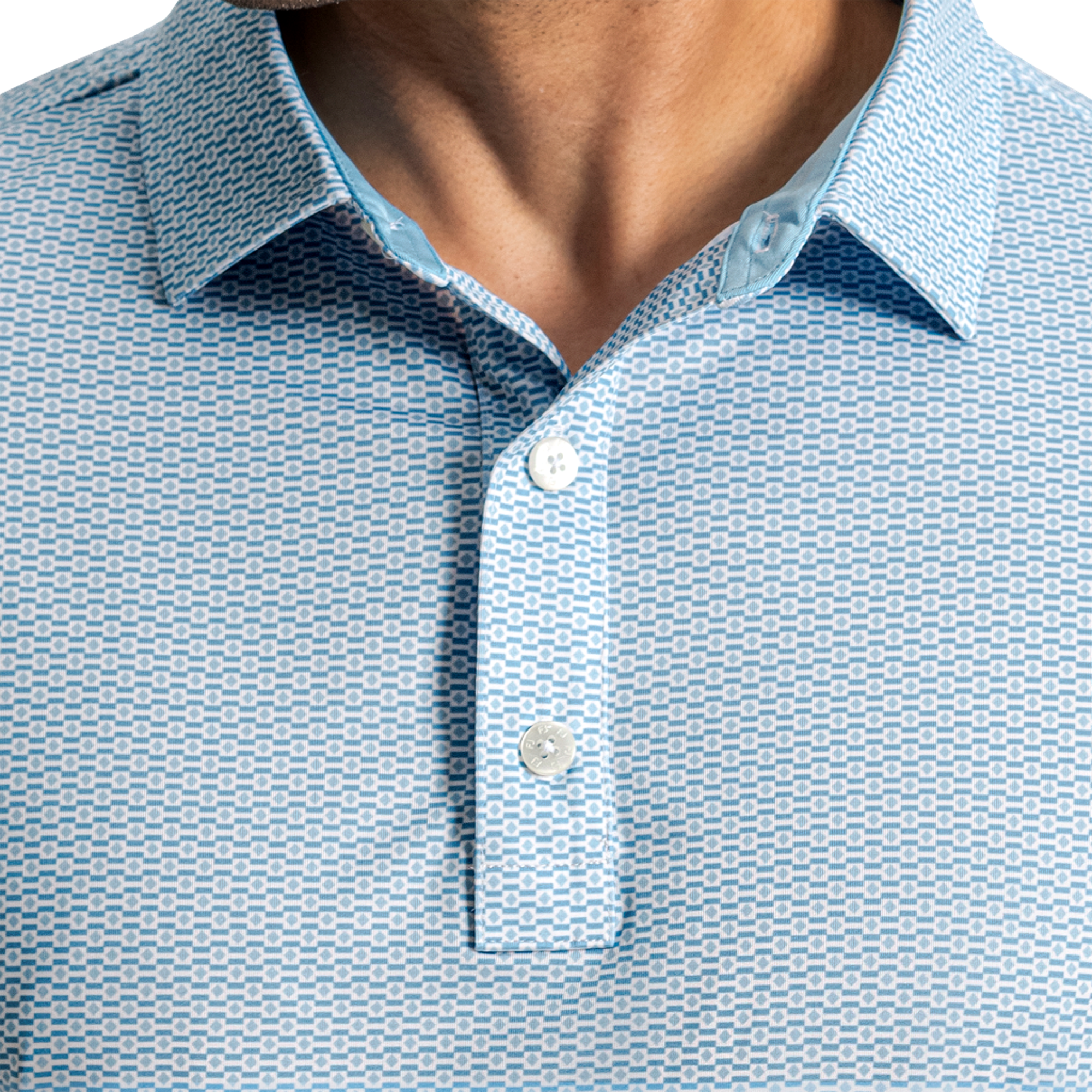 Nautical Flag Print Lisle Men's Golf Polo Shirt