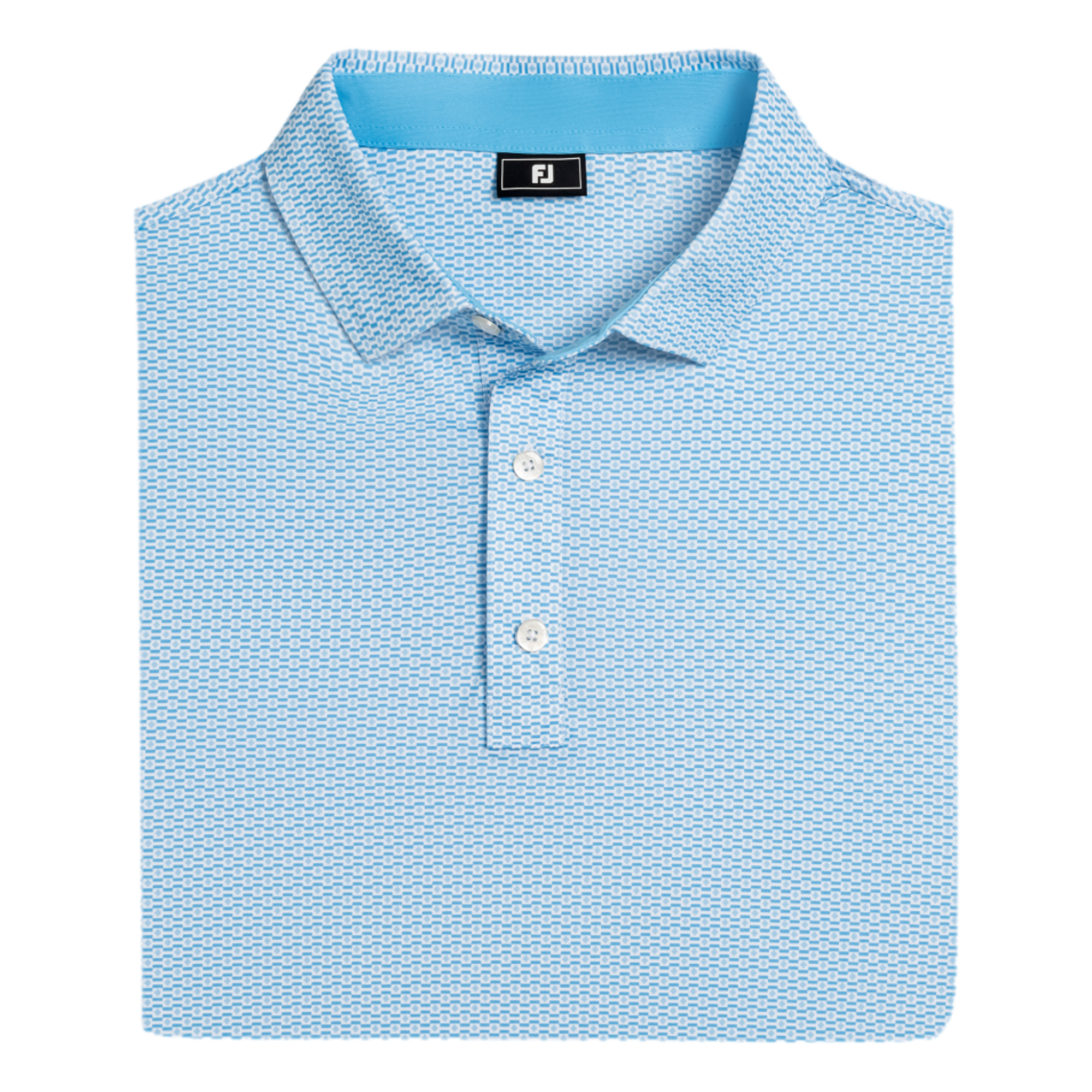 Nautical Flag Print Lisle Men's Golf Polo Shirt