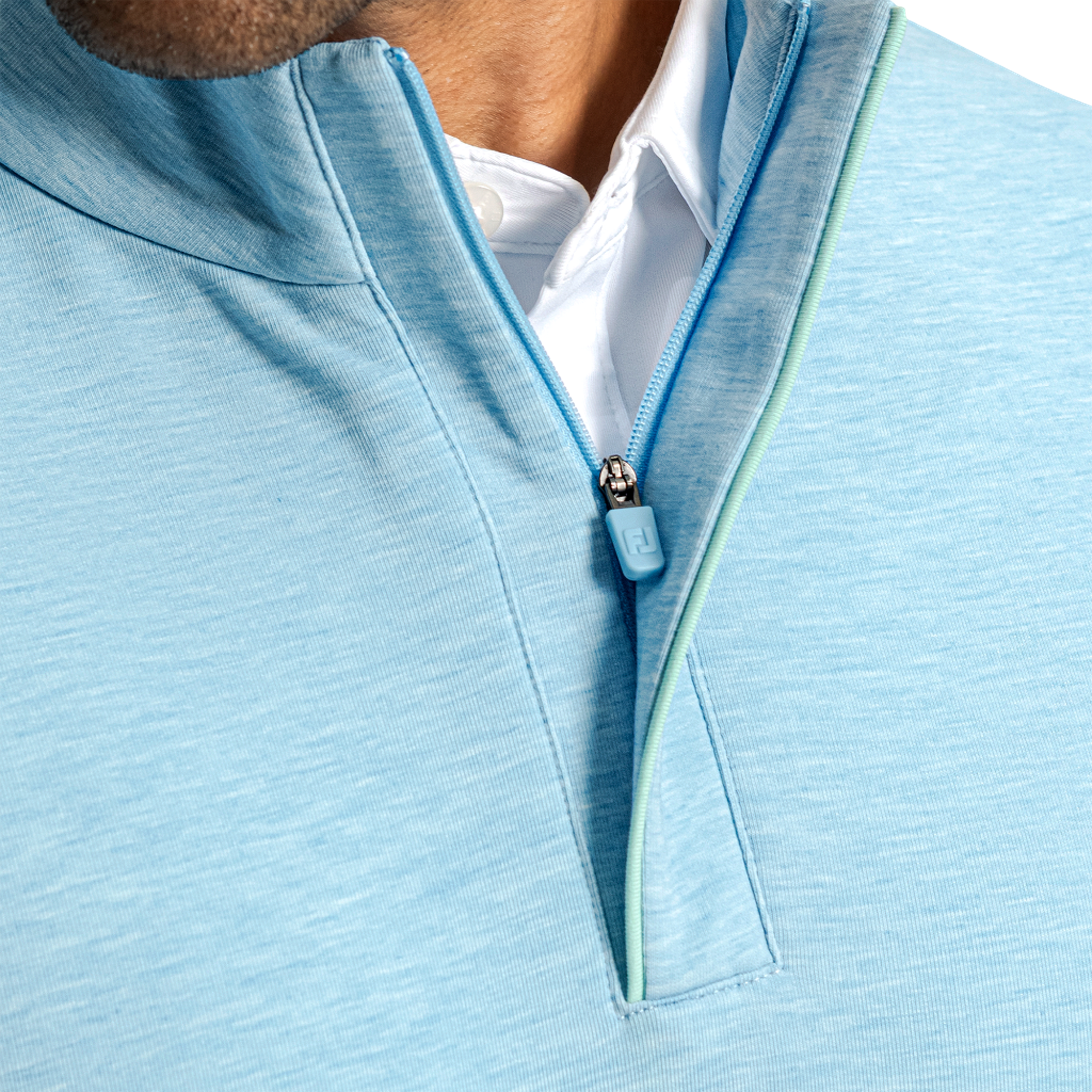 Hidden Placket Men's Golf Quarter Zip