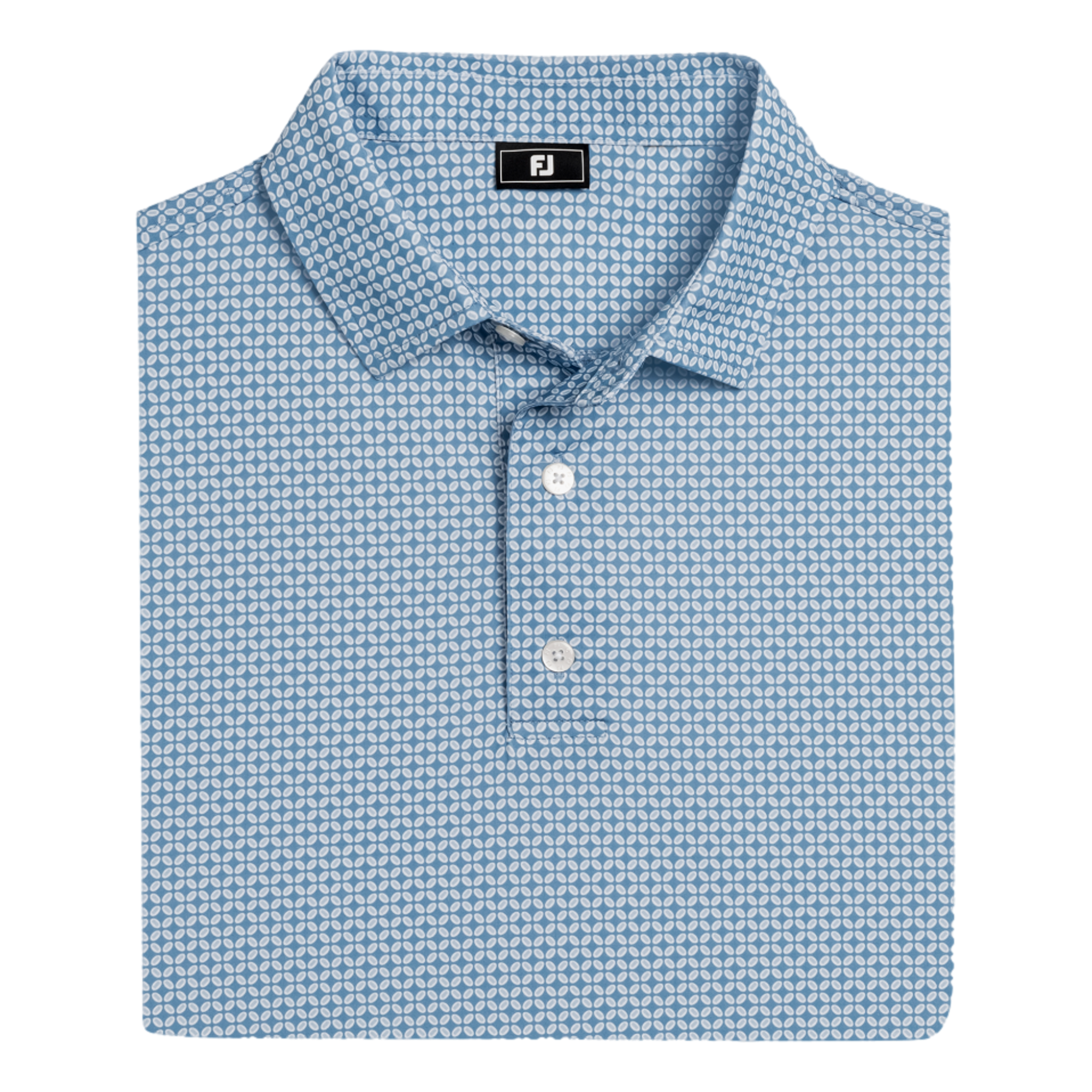 Ellipse Print Lisle Men's Golf Polo Shirt