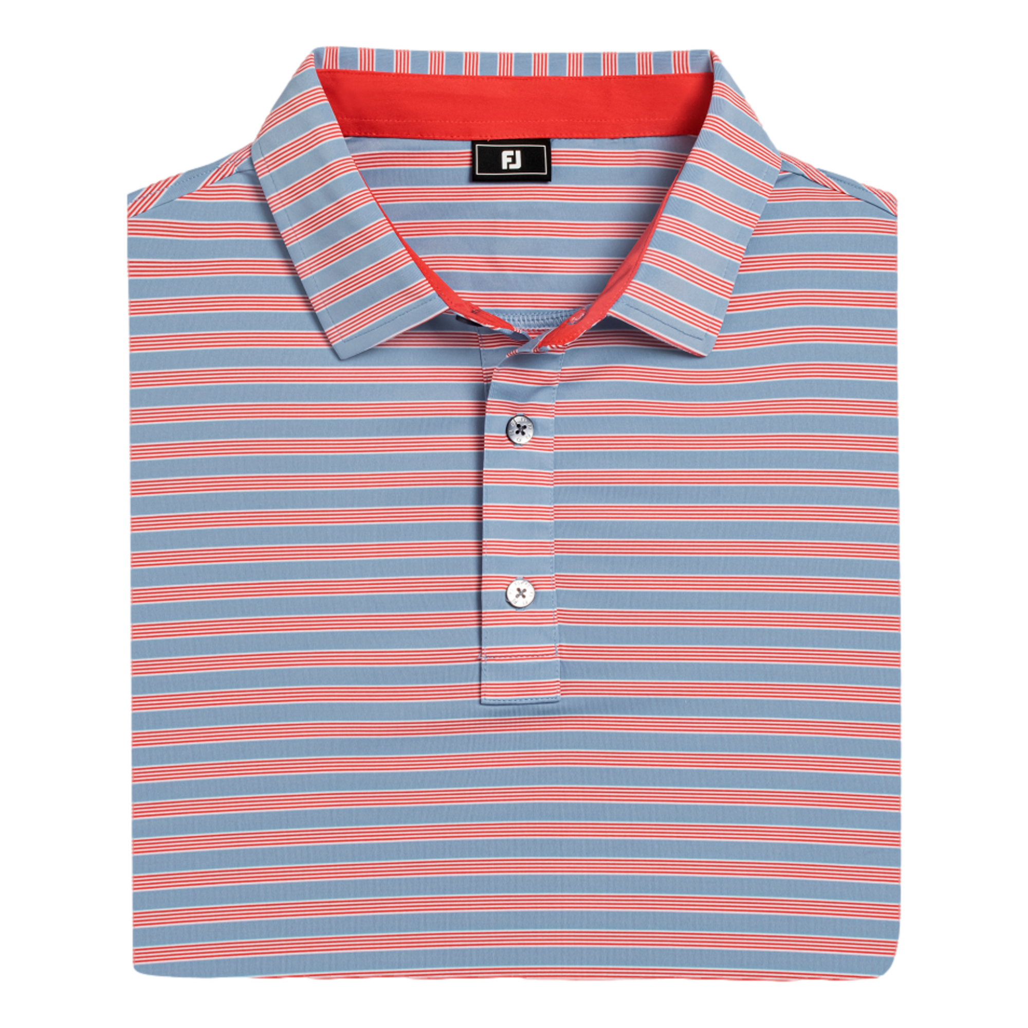 Pinstripe Cluster Stripe Lisle Men's Golf Polo Shirt
