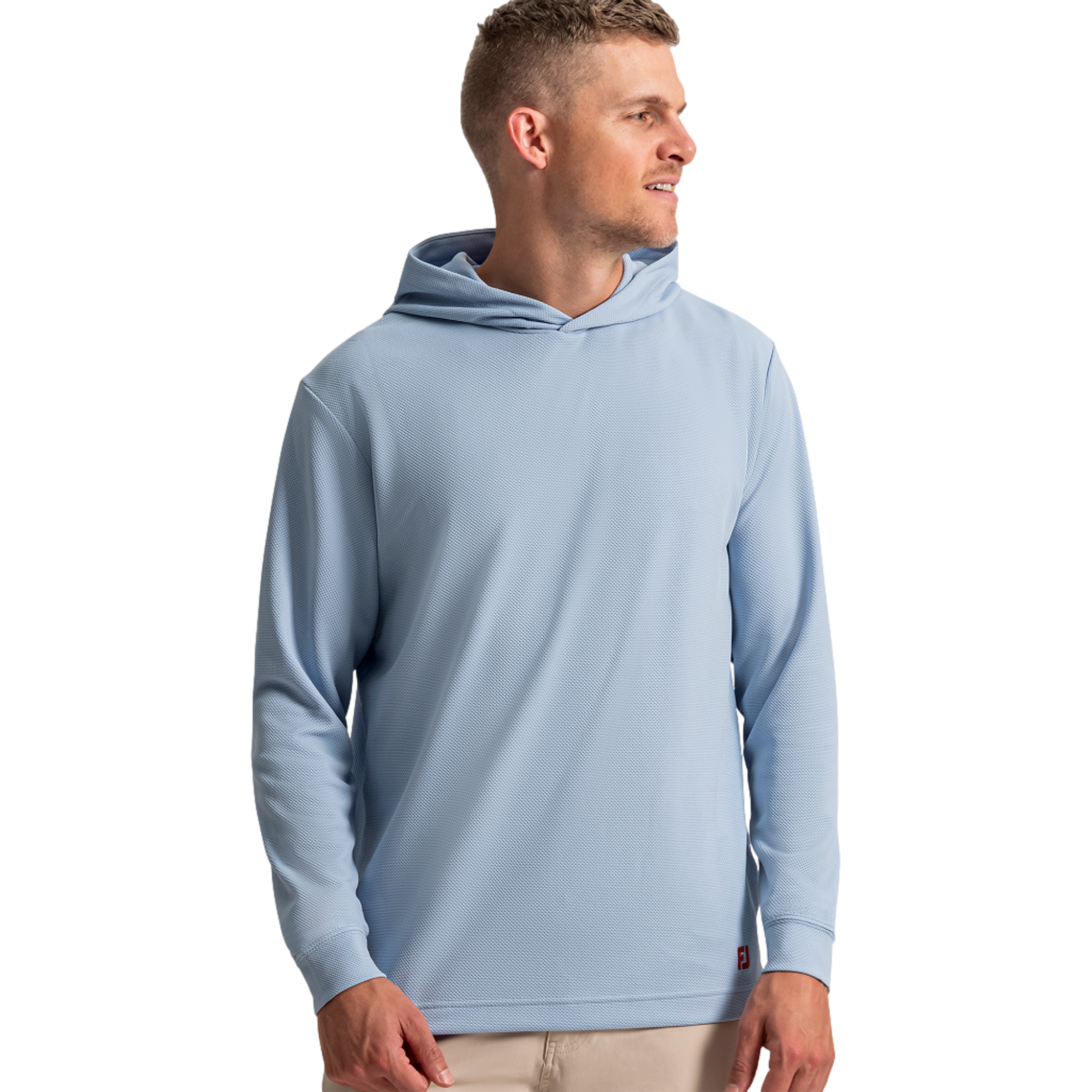FootJoy Textured Jaquard Long Sleeve Men's Golf Hoodie