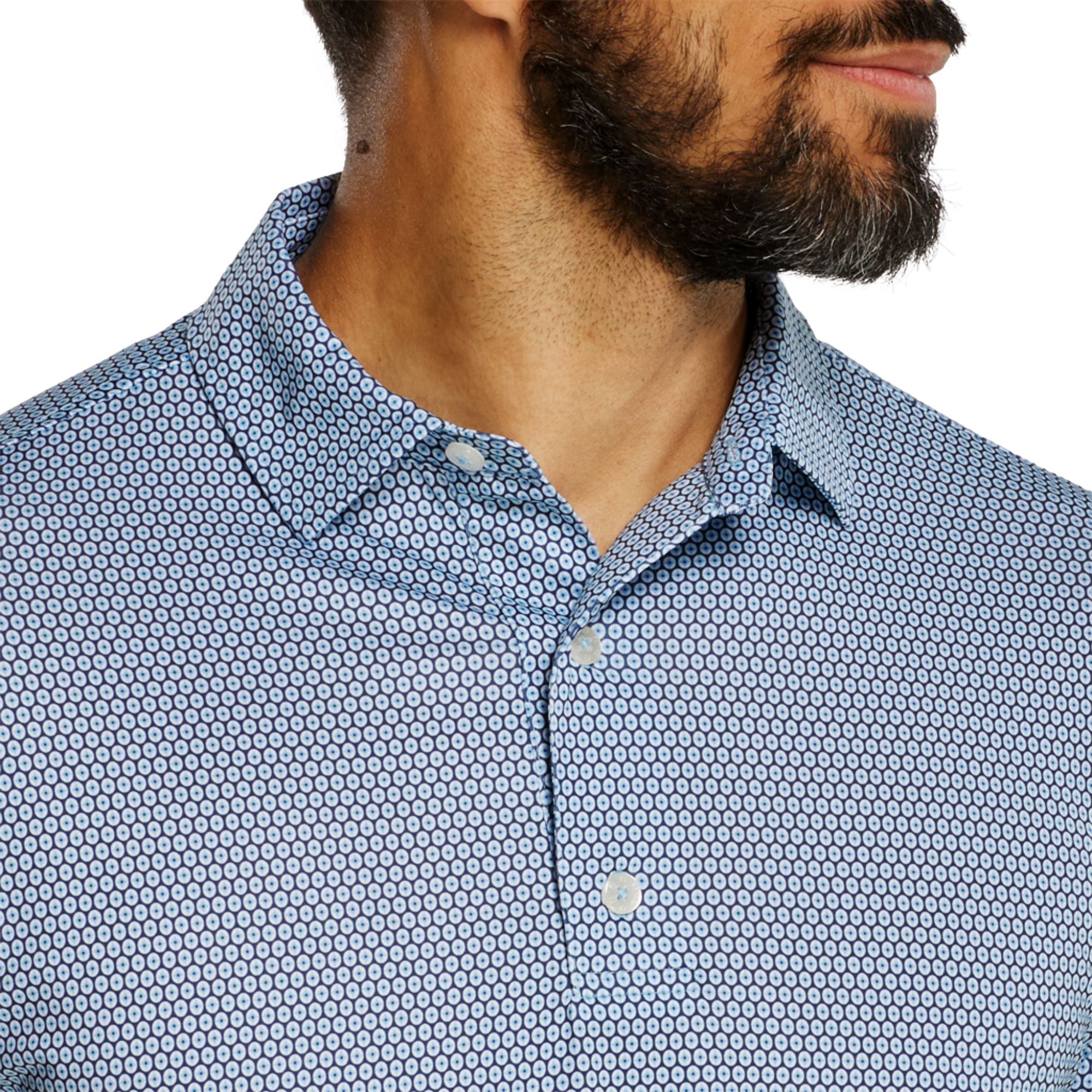 Stellar Print Men's Short Sleeve Golf Polo Shirt