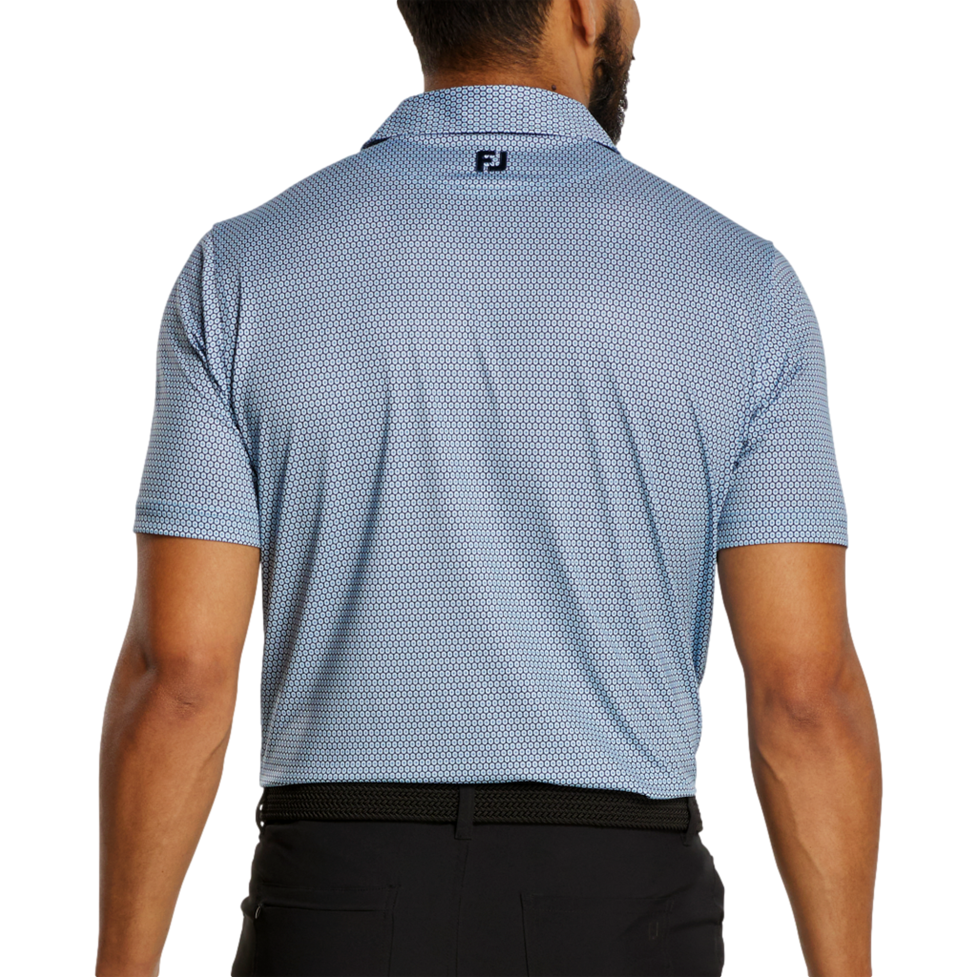 Stellar Print Men's Short Sleeve Golf Polo Shirt