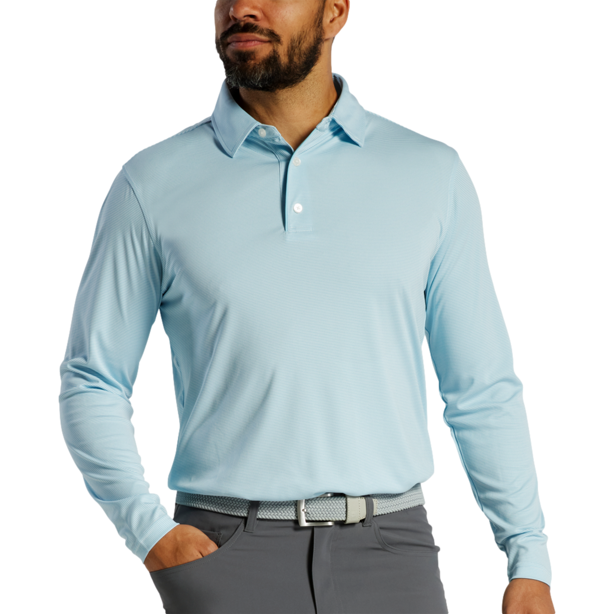 Sun Protection Men's Long Sleeve Golf Shirt