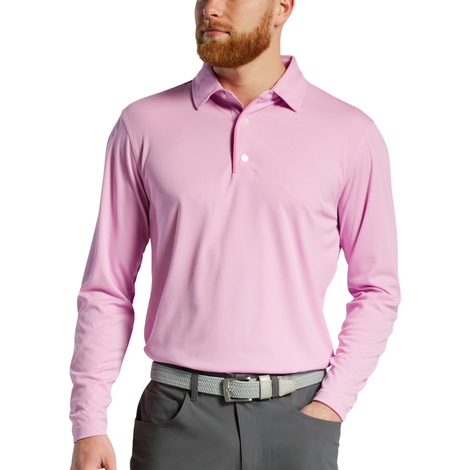 Sun Protection Men's Long Sleeve Golf Shirt