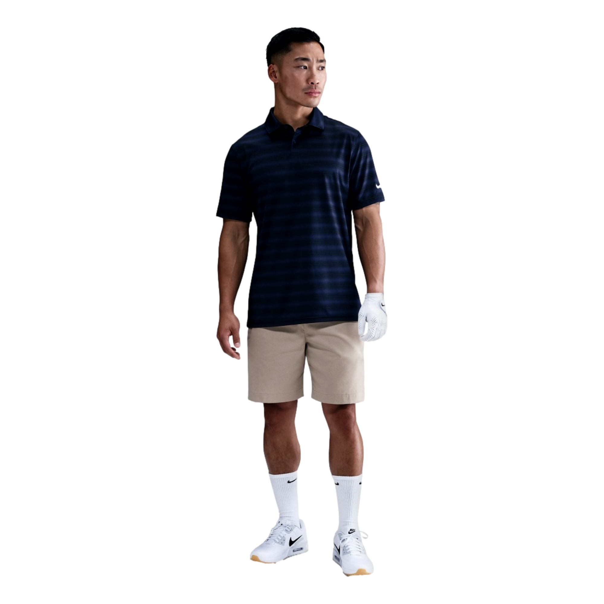 Dri-Fit Men's Good Striped Golf Polo Shirt
