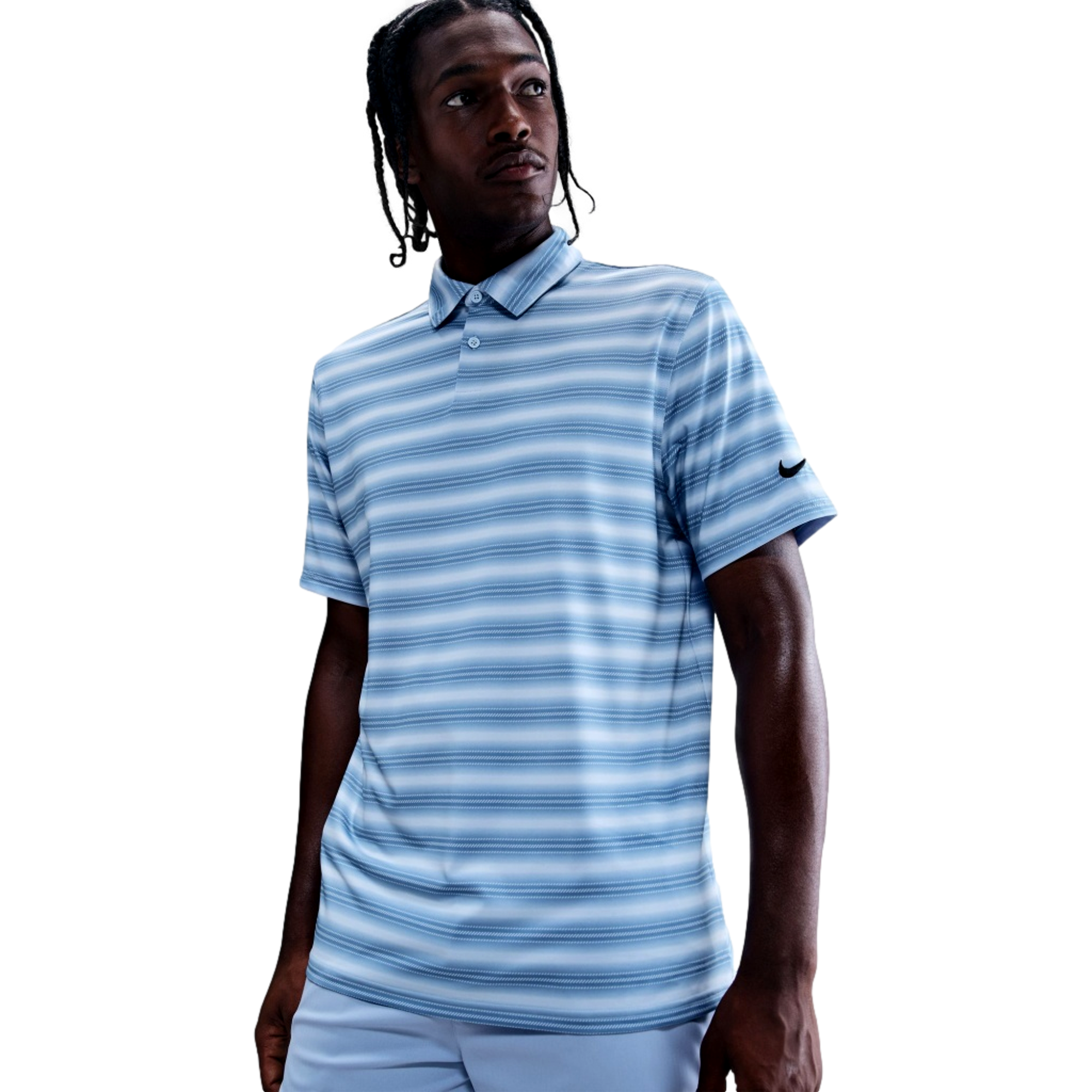 Dri-Fit Men's Good Striped Golf Polo Shirt