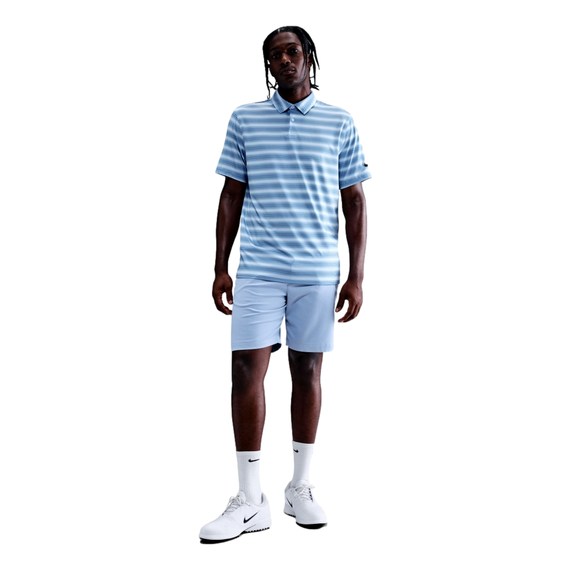 Dri-Fit Men's Good Striped Golf Polo Shirt