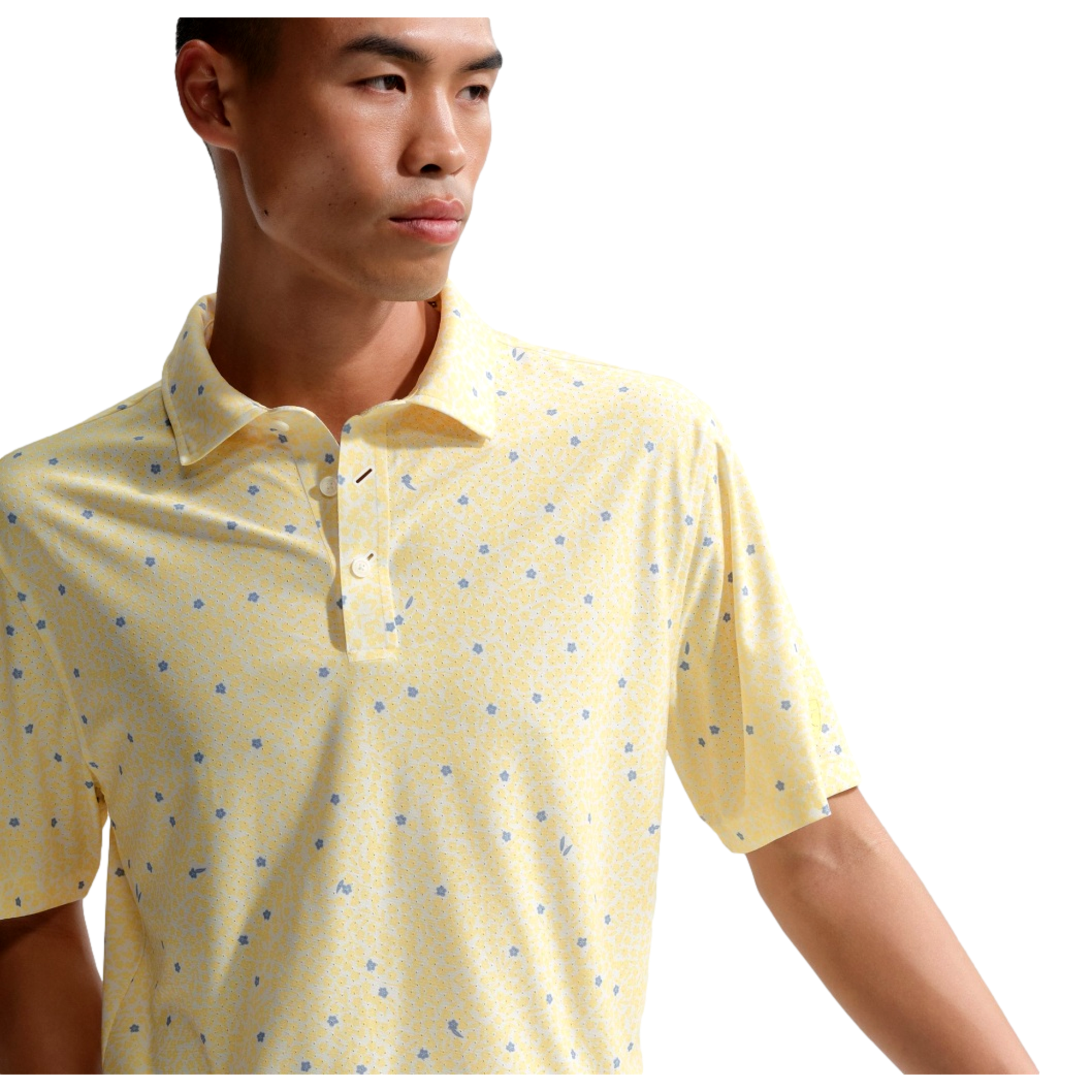 Dri-Fit Men's Floral Golf Polo Shirt