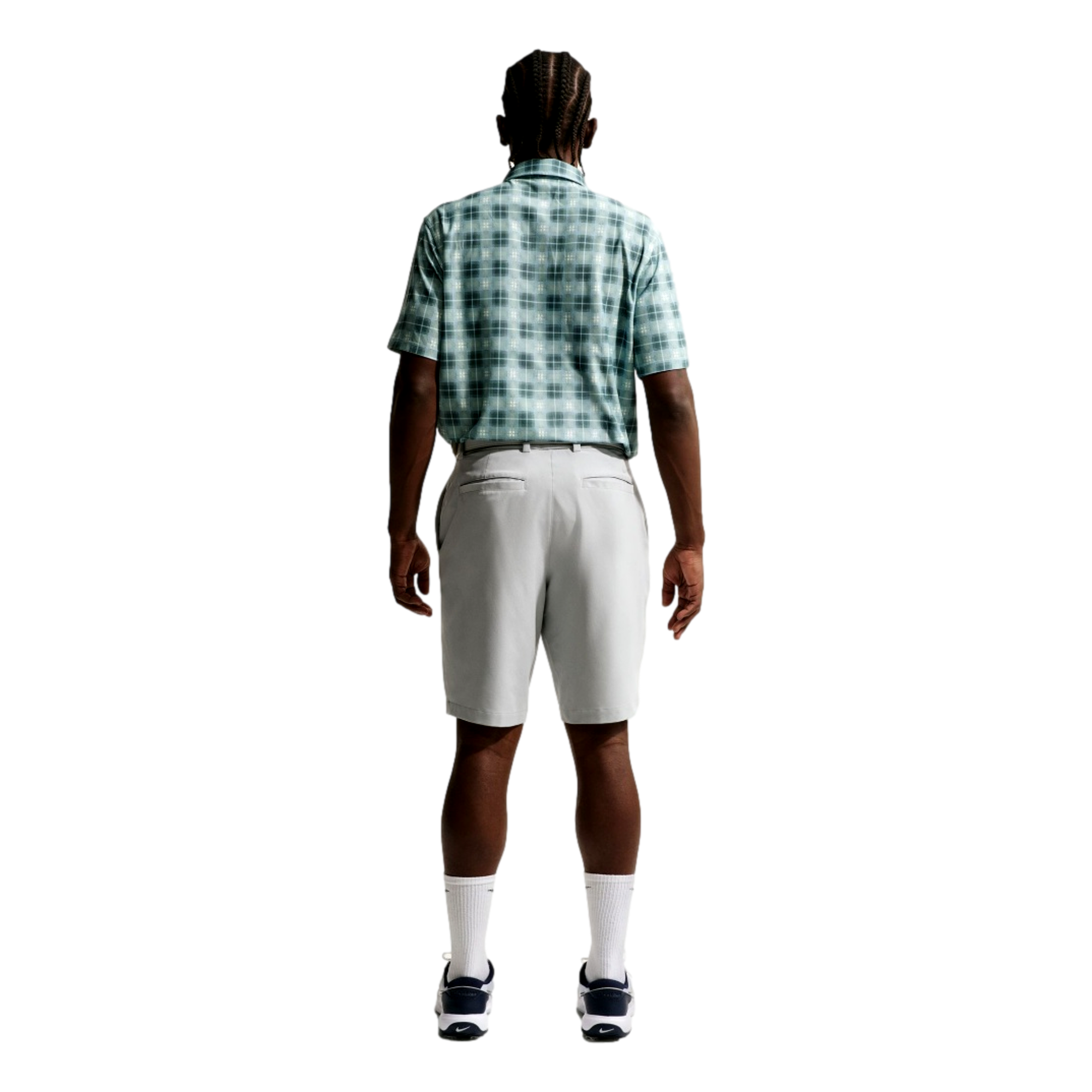 Dri-Fit Tartan Plaid Men's Golf Polo Shirt