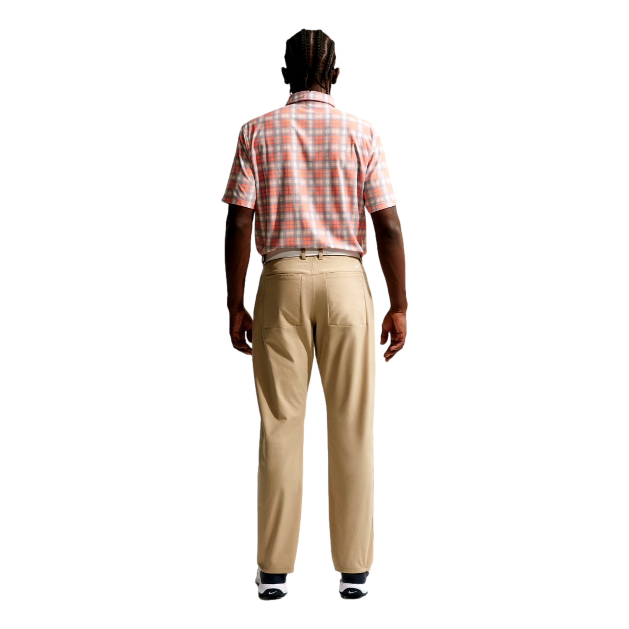 Dri-Fit Tartan Plaid Men's Golf Polo Shirt