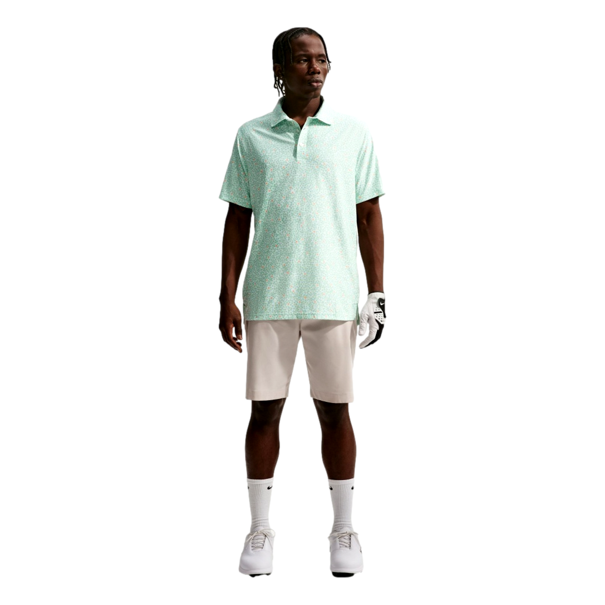 Dri-Fit Floral Print Men's Golf Polo Shirt