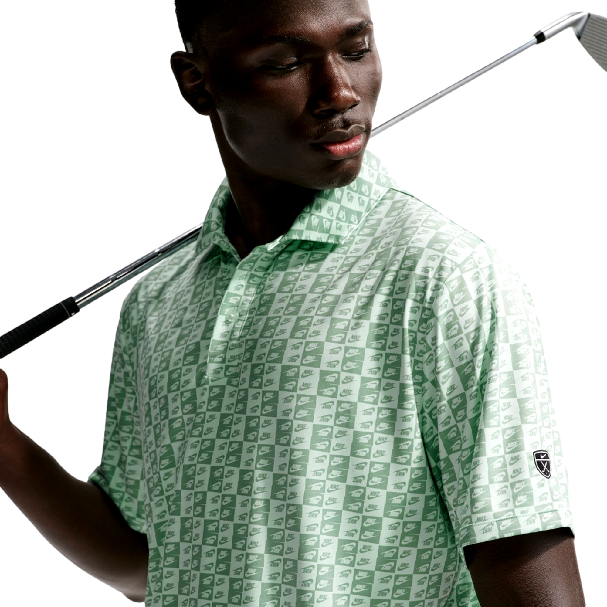 Dri-Fit Seve Icon Stacked Logo Men's Golf Polo Shirt