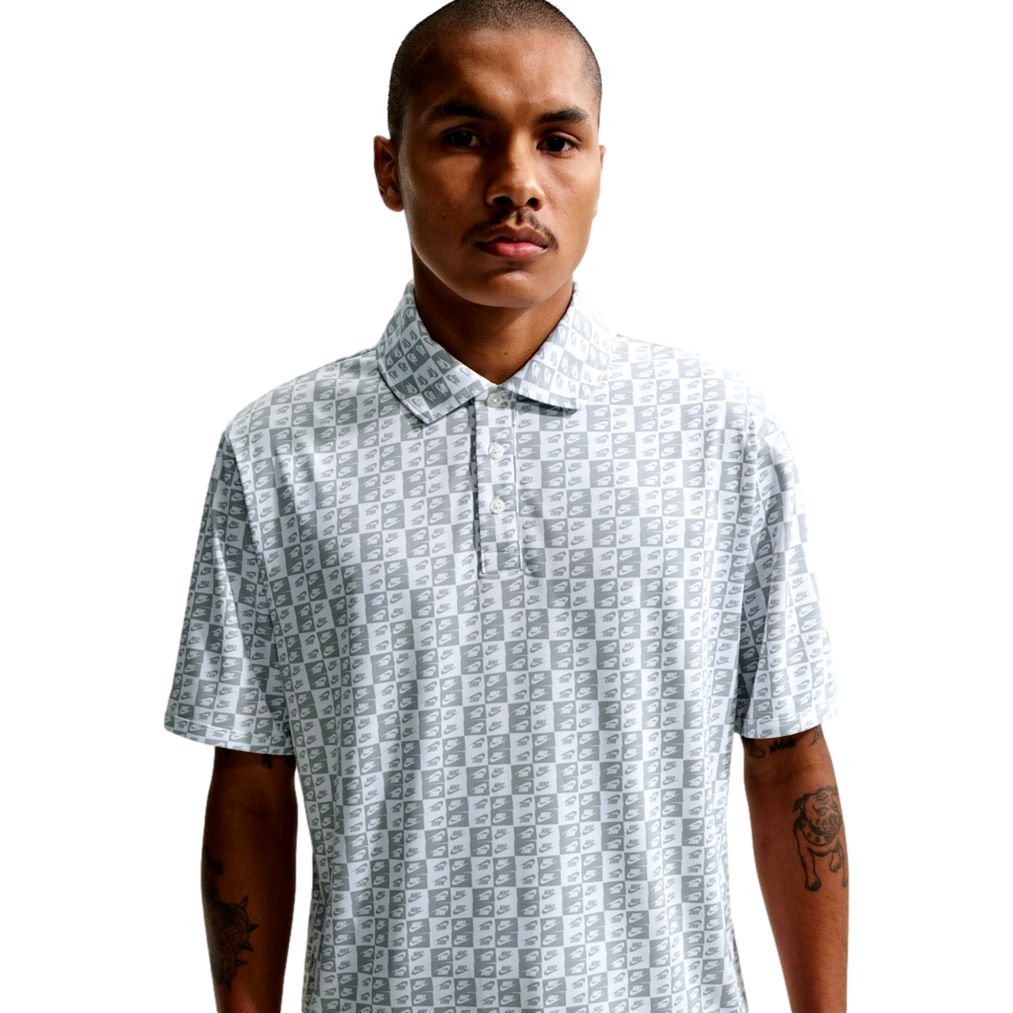 Dri-Fit Seve Icon Stacked Logo Men's Golf Polo Shirt