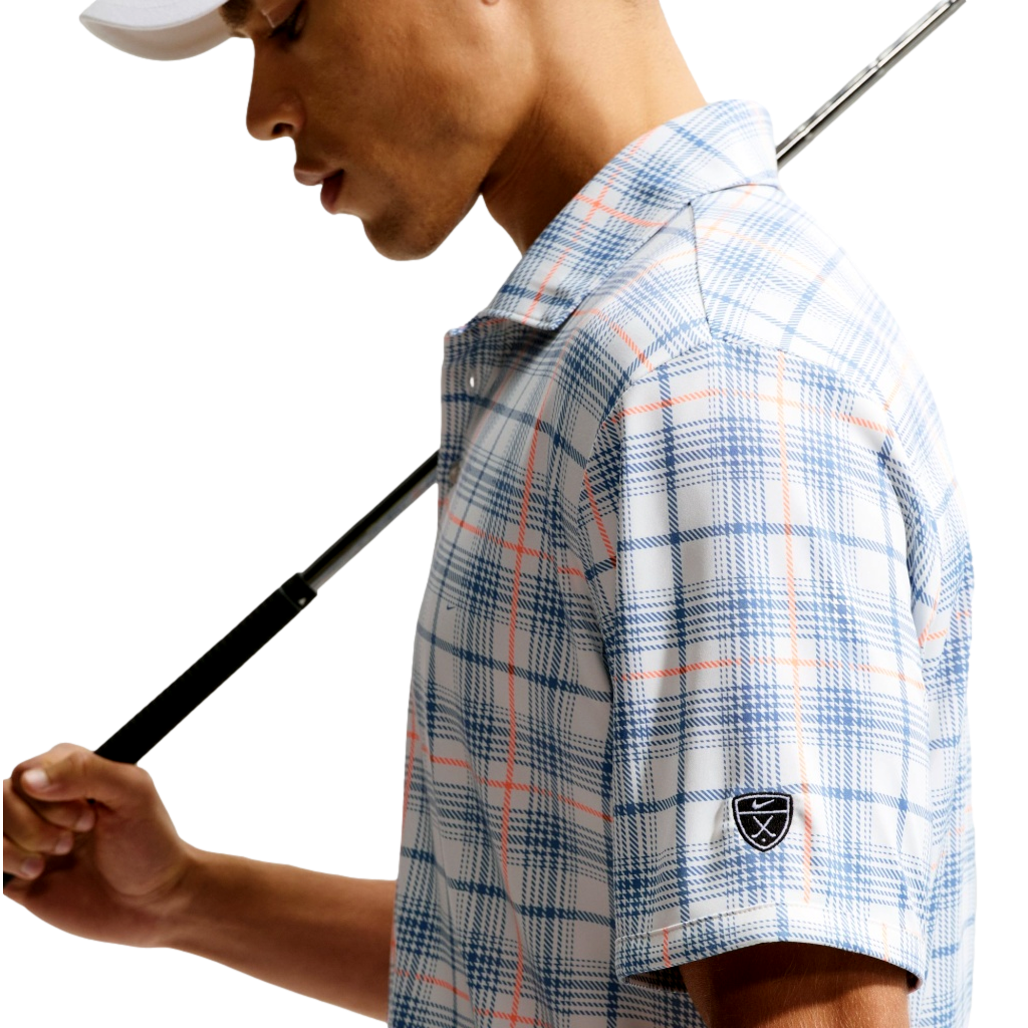 Dri-Fit Iconic Tartan Plaid Men's Golf Polo Shirt