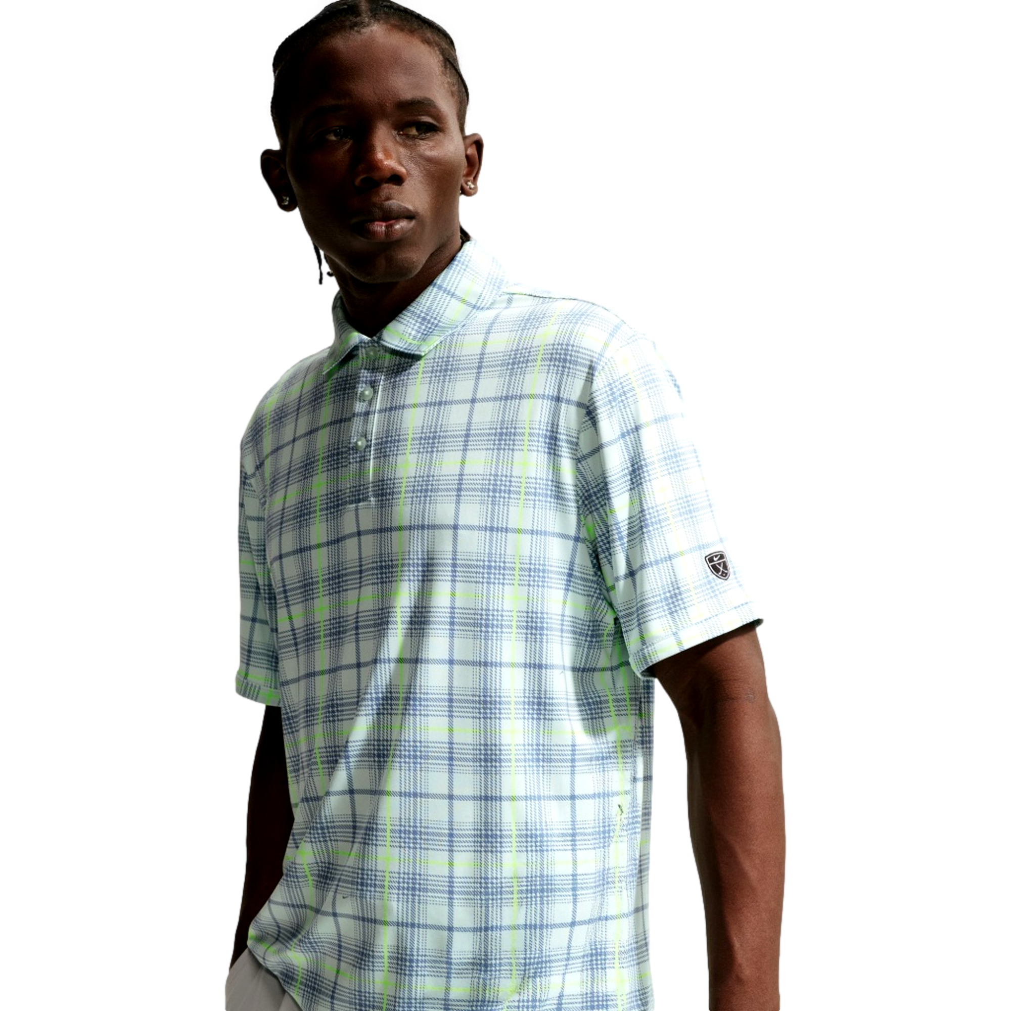 Dri-Fit Iconic Tartan Plaid Men's Golf Polo Shirt