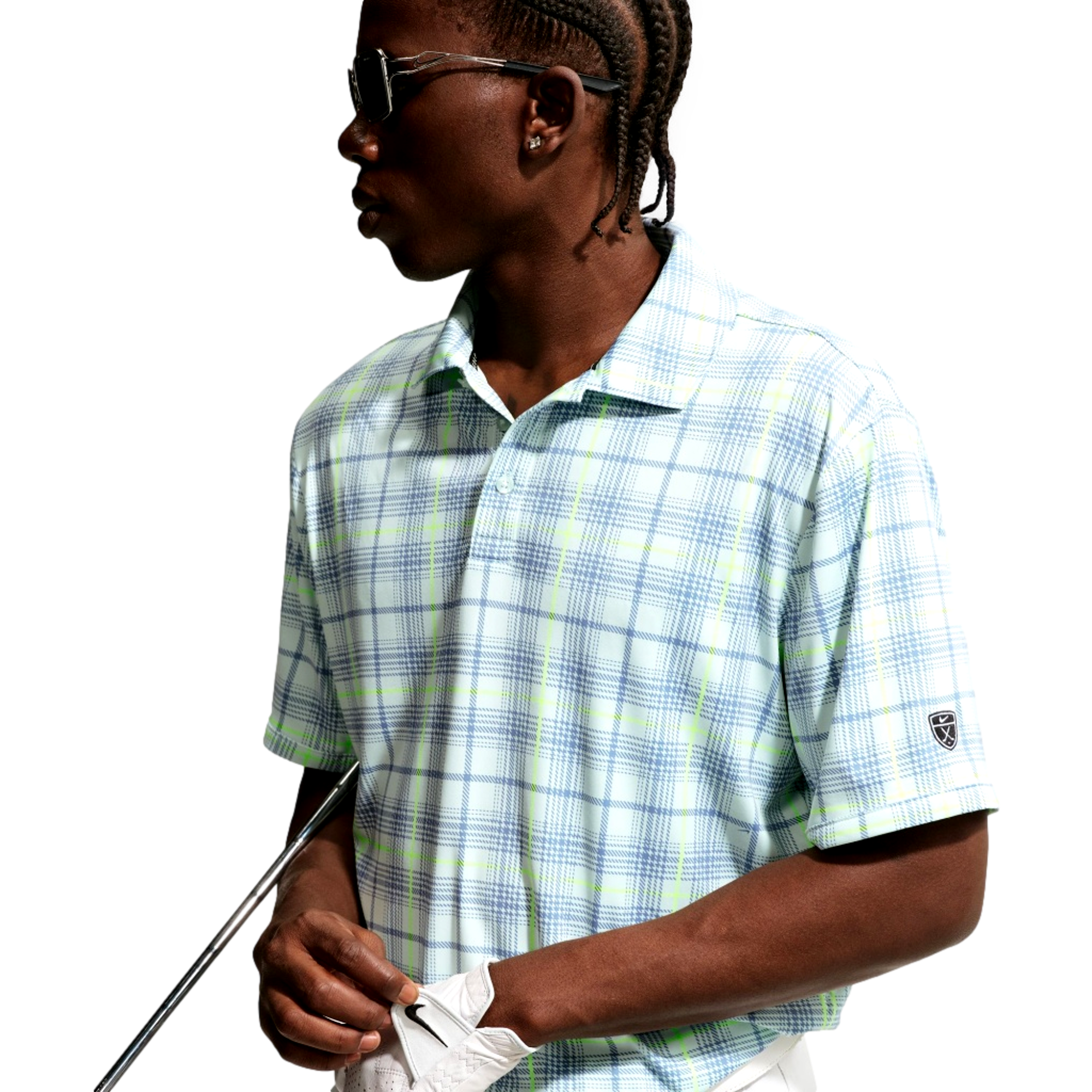 Dri-Fit Iconic Tartan Plaid Men's Golf Polo Shirt