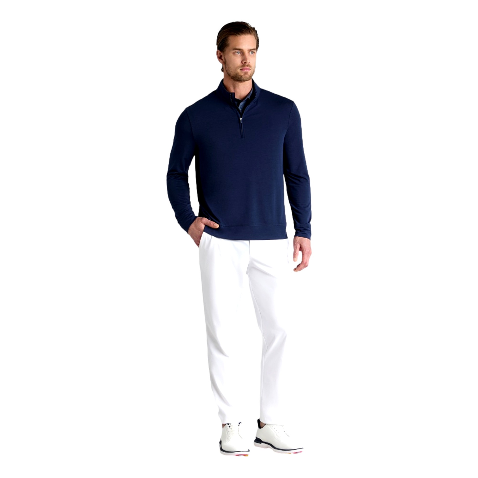 Luxe Mid Jersey Men's Golf Quarter Zip