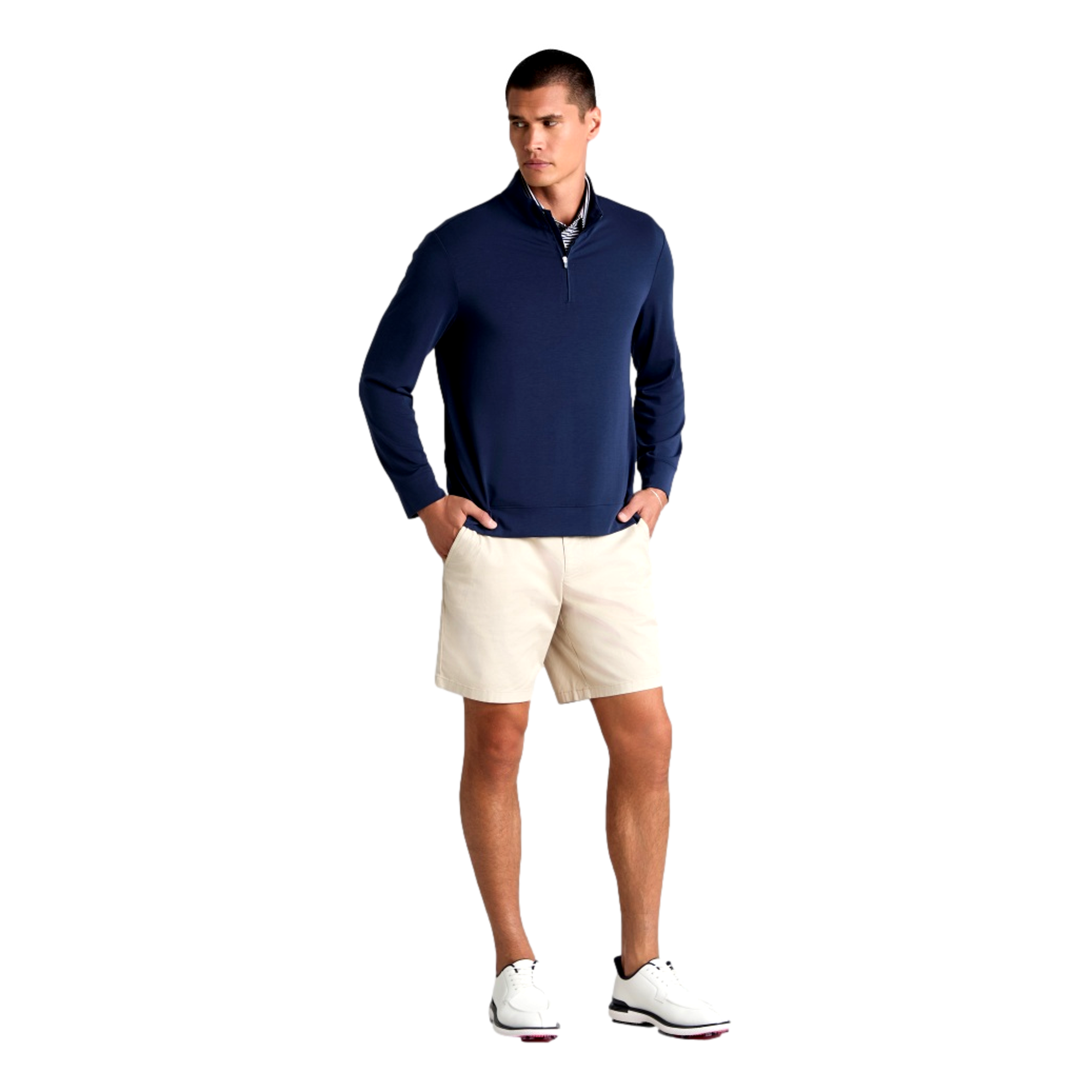 Luxe Mid Jersey Men's Golf Quarter Zip