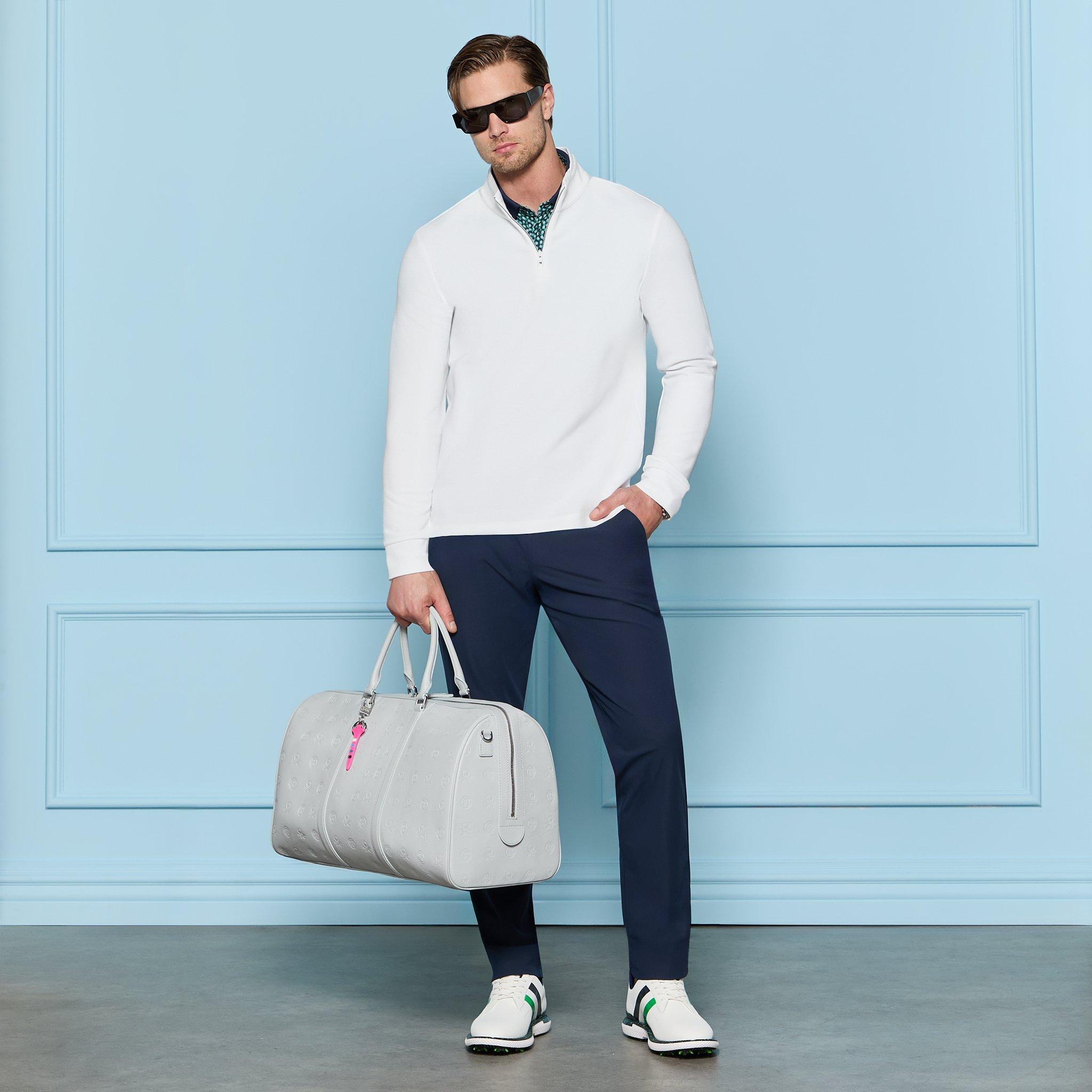 Waffle Knit Men's Golf Quarter Zip