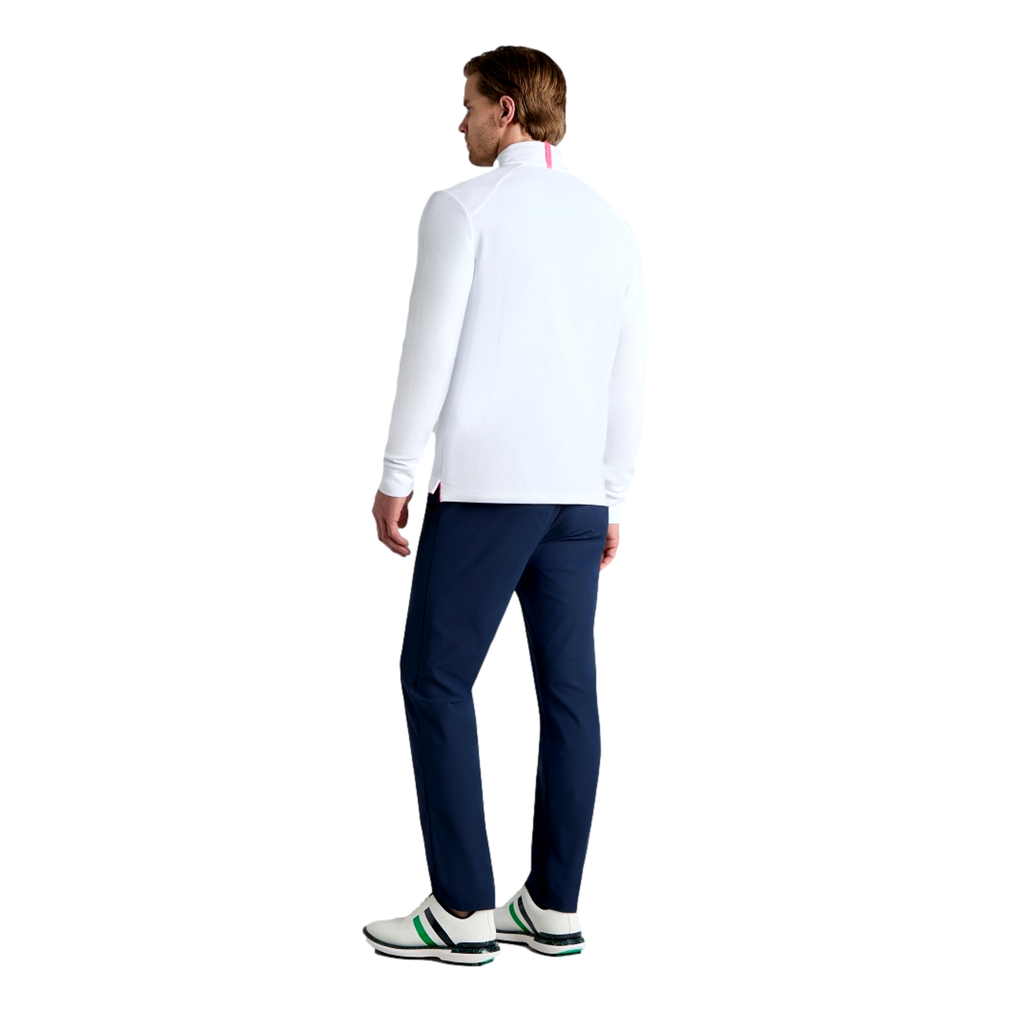 Waffle Knit Men's Golf Quarter Zip