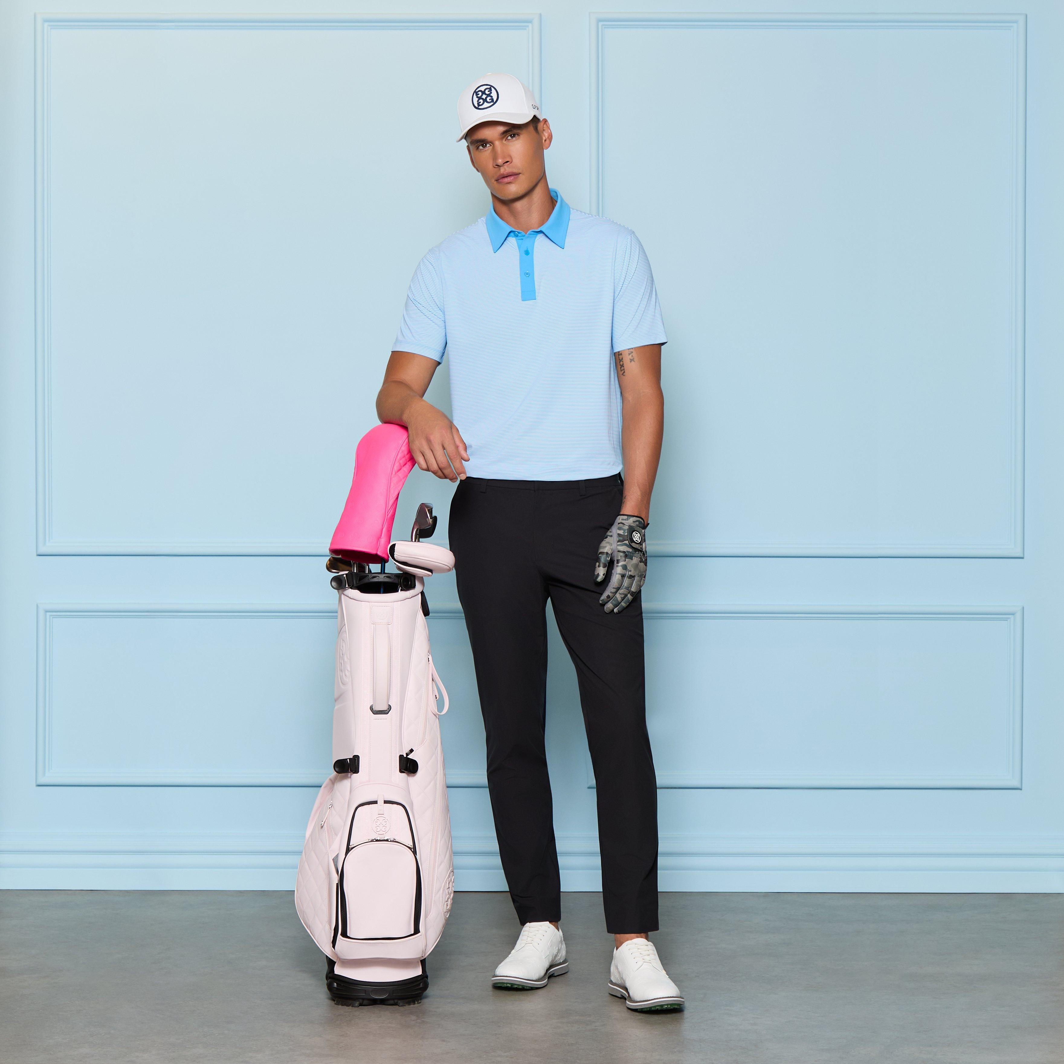 Feeder Stripe Men's Jersey Golf Polo Shirt